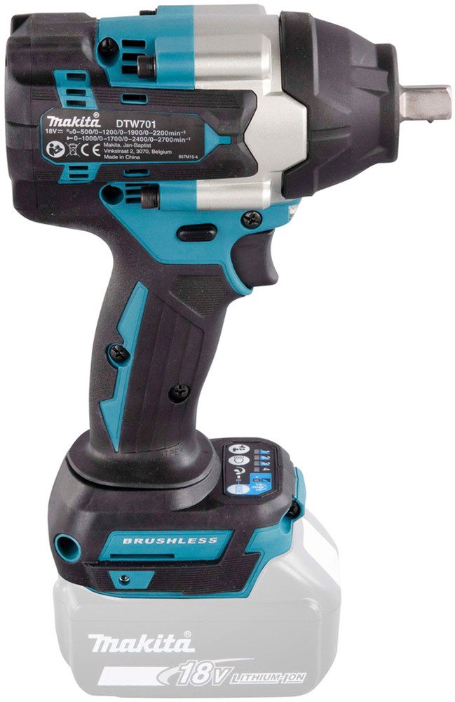 Makita Akku-Schlagschrauber DTW701Z, 2200 U/min, 700 Nm, 18V, 1/2", ohne Akku und Ladegerät – Bild 4 von 5