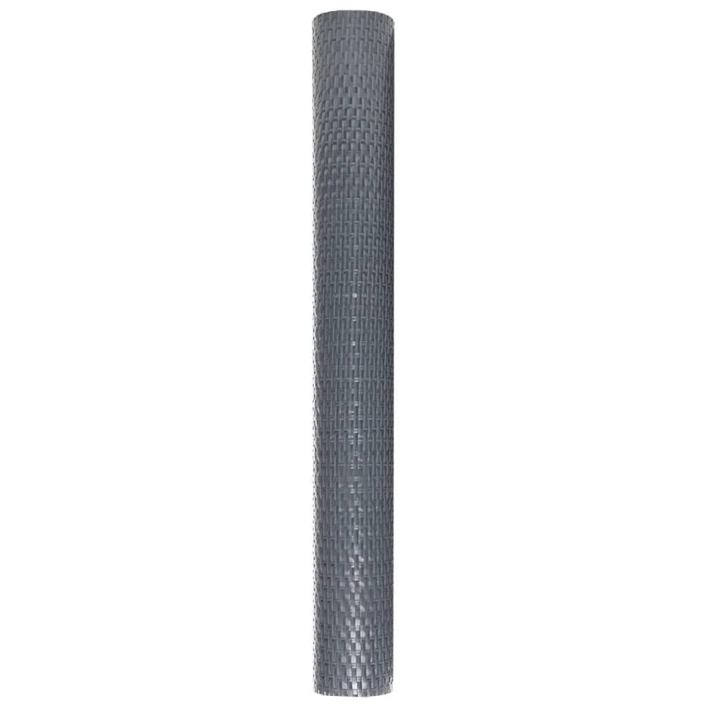 furnicato Balkonsichtschutz Balkon-Sichtschutz Rattan-Optik 300x80 cm Anthrazit Witterungsbeständiger Sichtschutzzaun mit praktischer Rattan-Optik – Bild 4 von 5