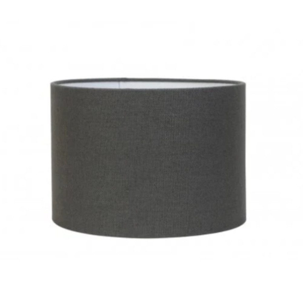 Dirk Davids Leuchten GmbH Lampenschirm Lampenschirm Zylinder Leinen Dunkel Grau TL 25-25-18, Exklusives Design