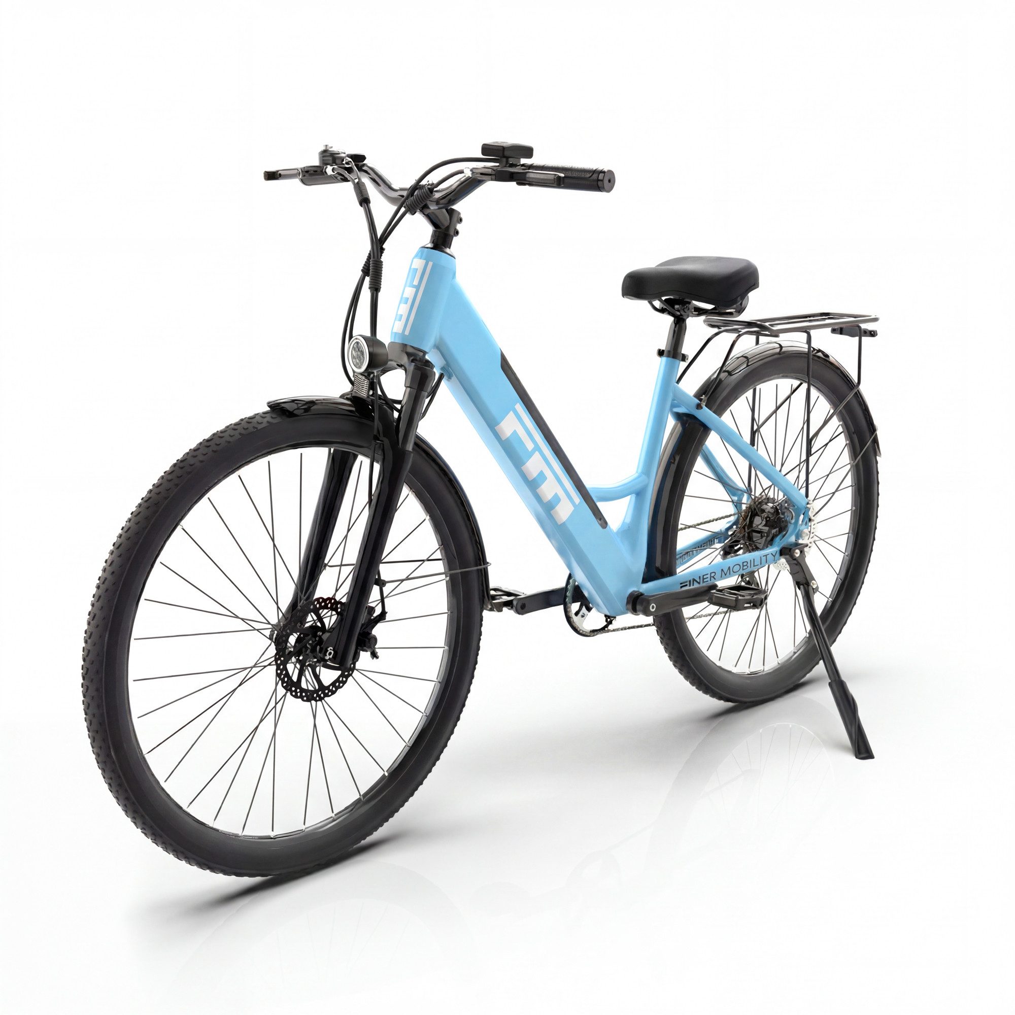 PIXAR E-Bike Cityrad M2 E-Bike 250W Motor 36V 13Ah Akku bis 120km 27,5" Pannensicher Reifen, 7 Gang, Heckmotor, 468 Wh