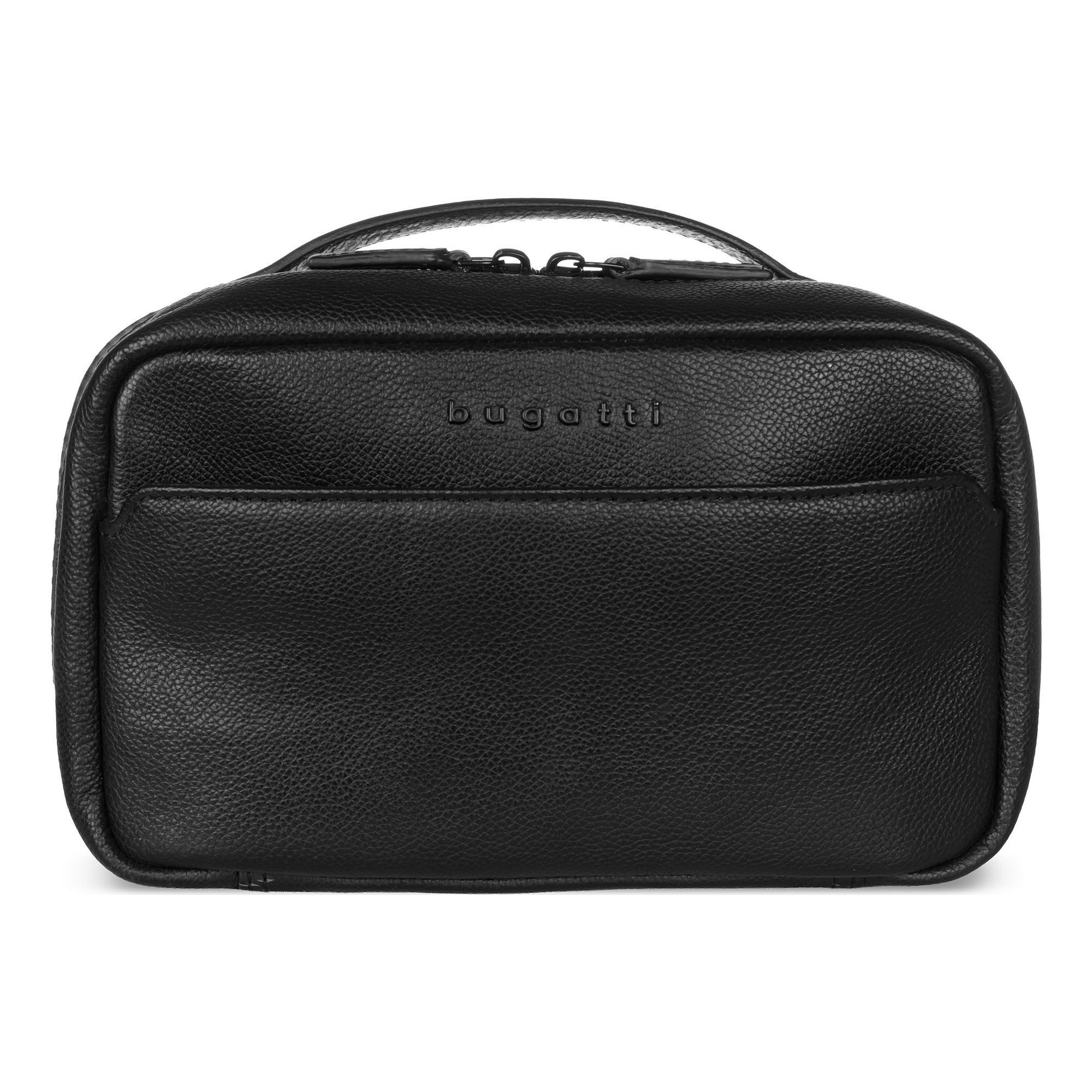 bugatti Kulturbeutel Black, Leder