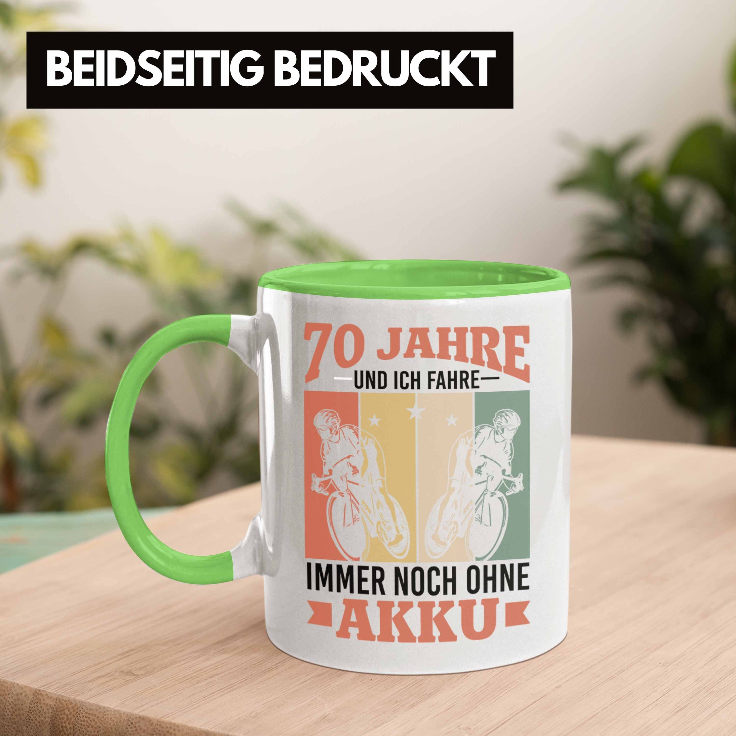 Rennrad Jahre Geschenkidee Ohne Tasse Geschenk - Fahre Rentner Radfaherer für Und Trendation Ich Trendation Noch 70 Tasse Akku Immer Grün