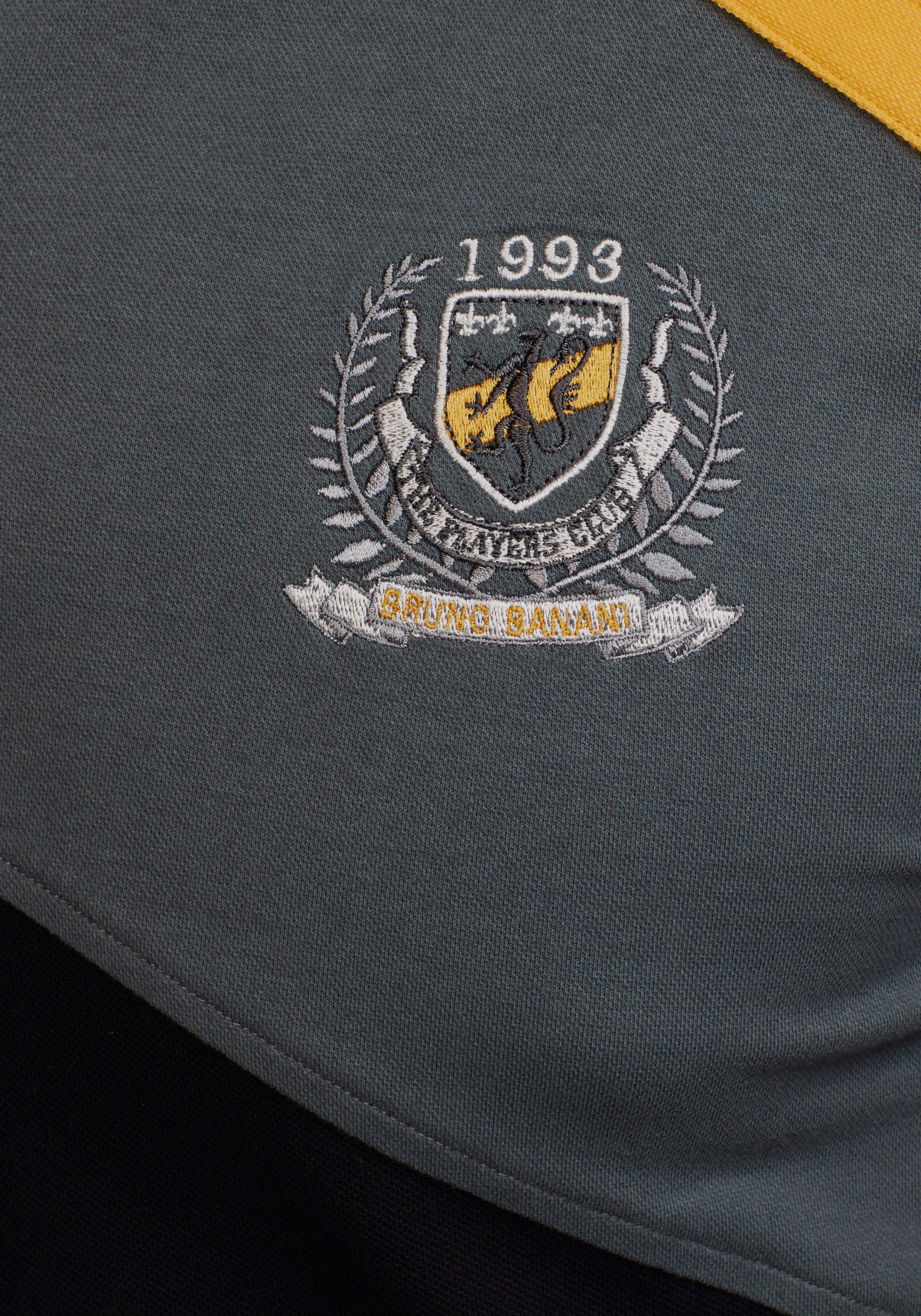 Bruno Banani Poloshirt Kurzarm, körpernahe Passform, unifarben, mit Polokragen