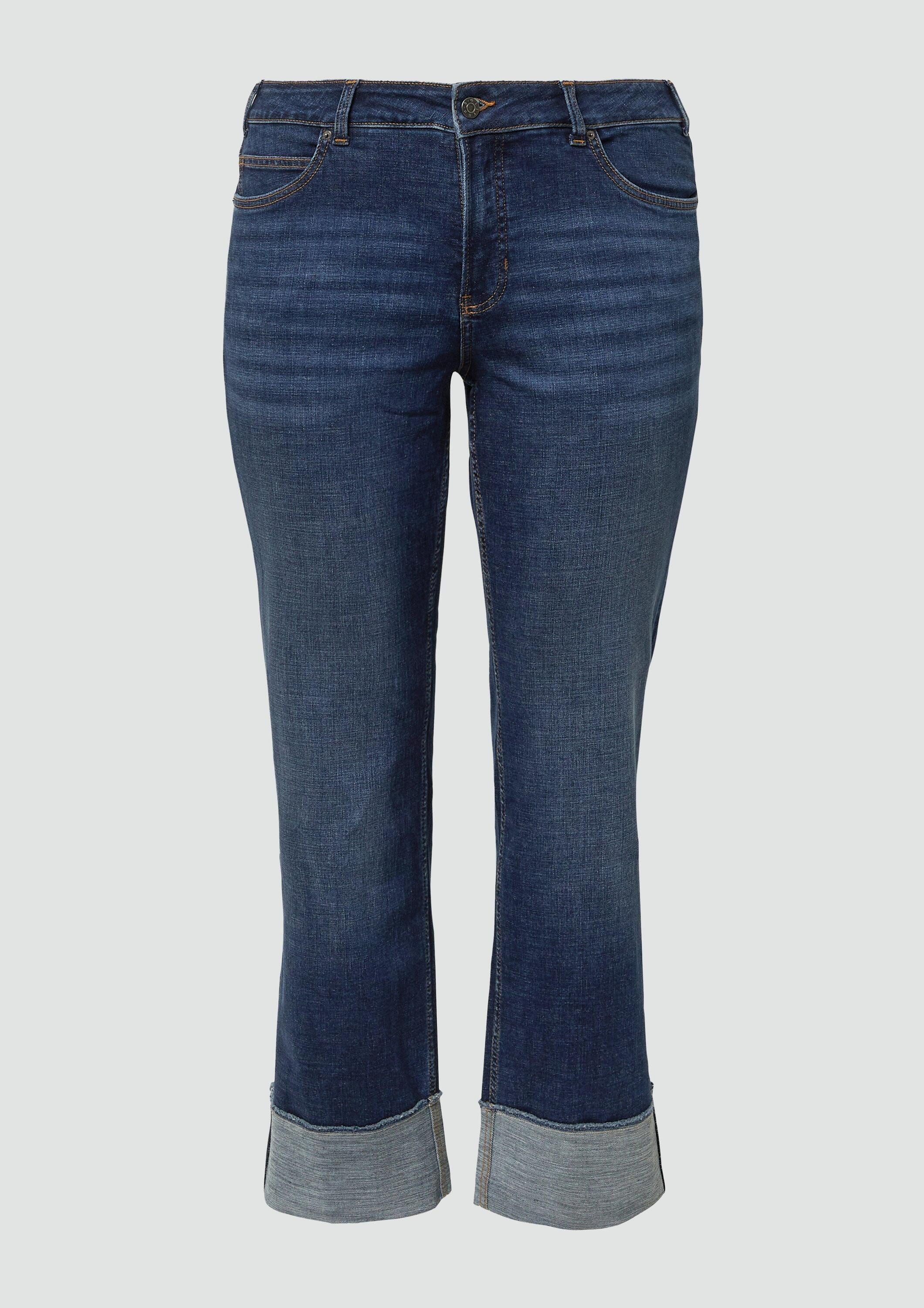 s.Oliver Regular-fit-Jeans Jeans-Hose Jeans / Straight Fit / Mid Rise / Straight Leg / Aufschlag