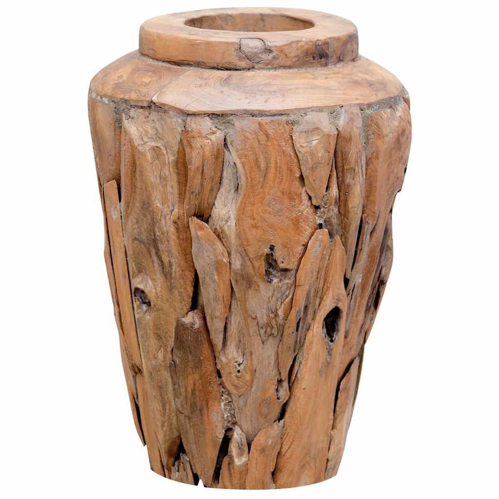 vidaXL Dekovase Deko-Vase 40 x 60 cm Massivholz
