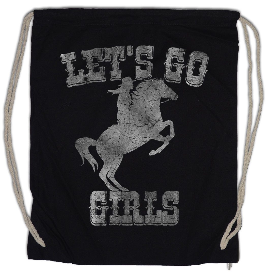 Turnbeutel Let's Go Girls Cowgirl Turnbeutel Country Horse Western Pferd Hut
