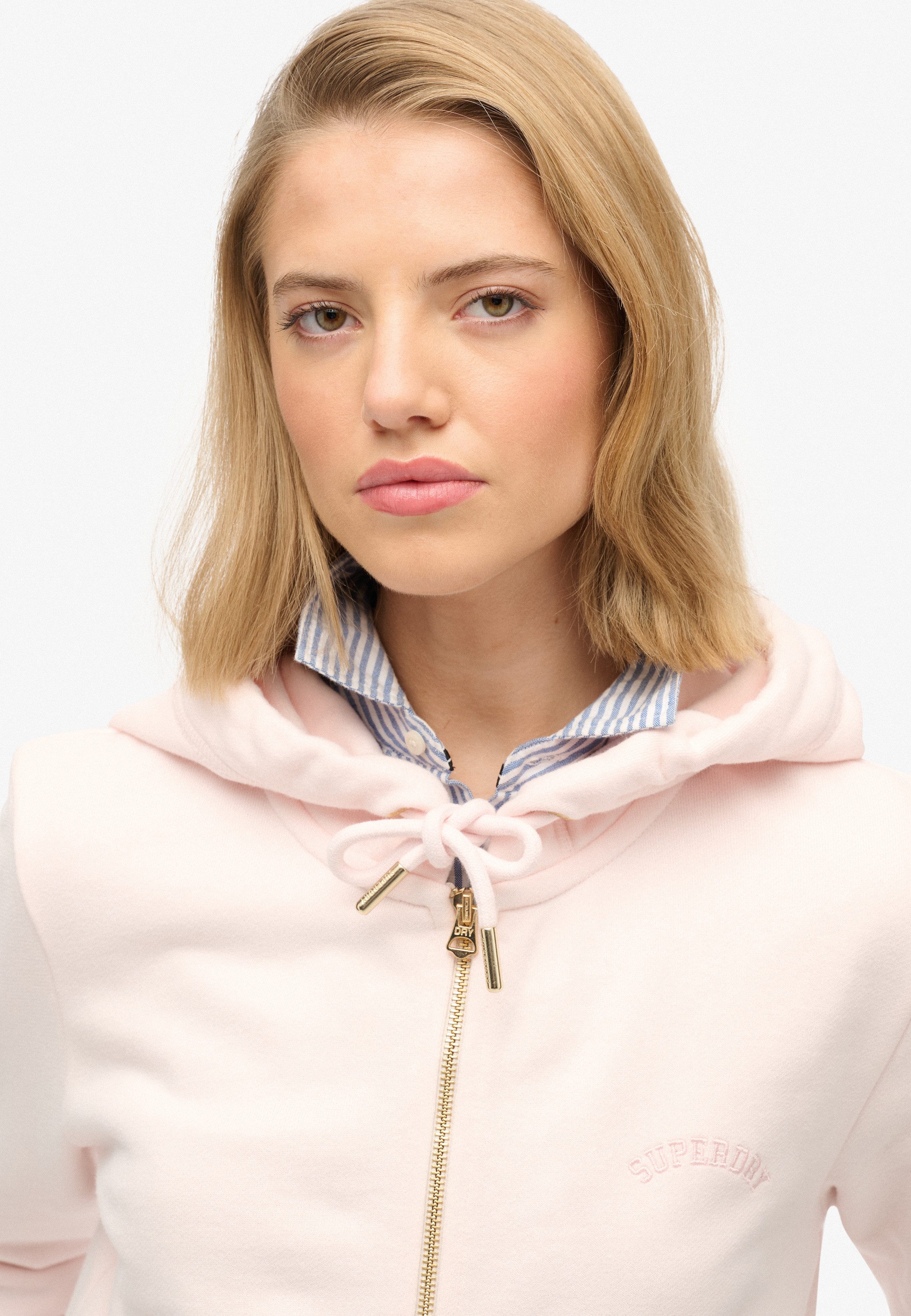 Superdry Kapuzensweatjacke ESSENTIAL LOGO ZIPHOOD HB Baumwollmischung, Relaxed Fit, mit Reißverschluss – Bild 4 von 5