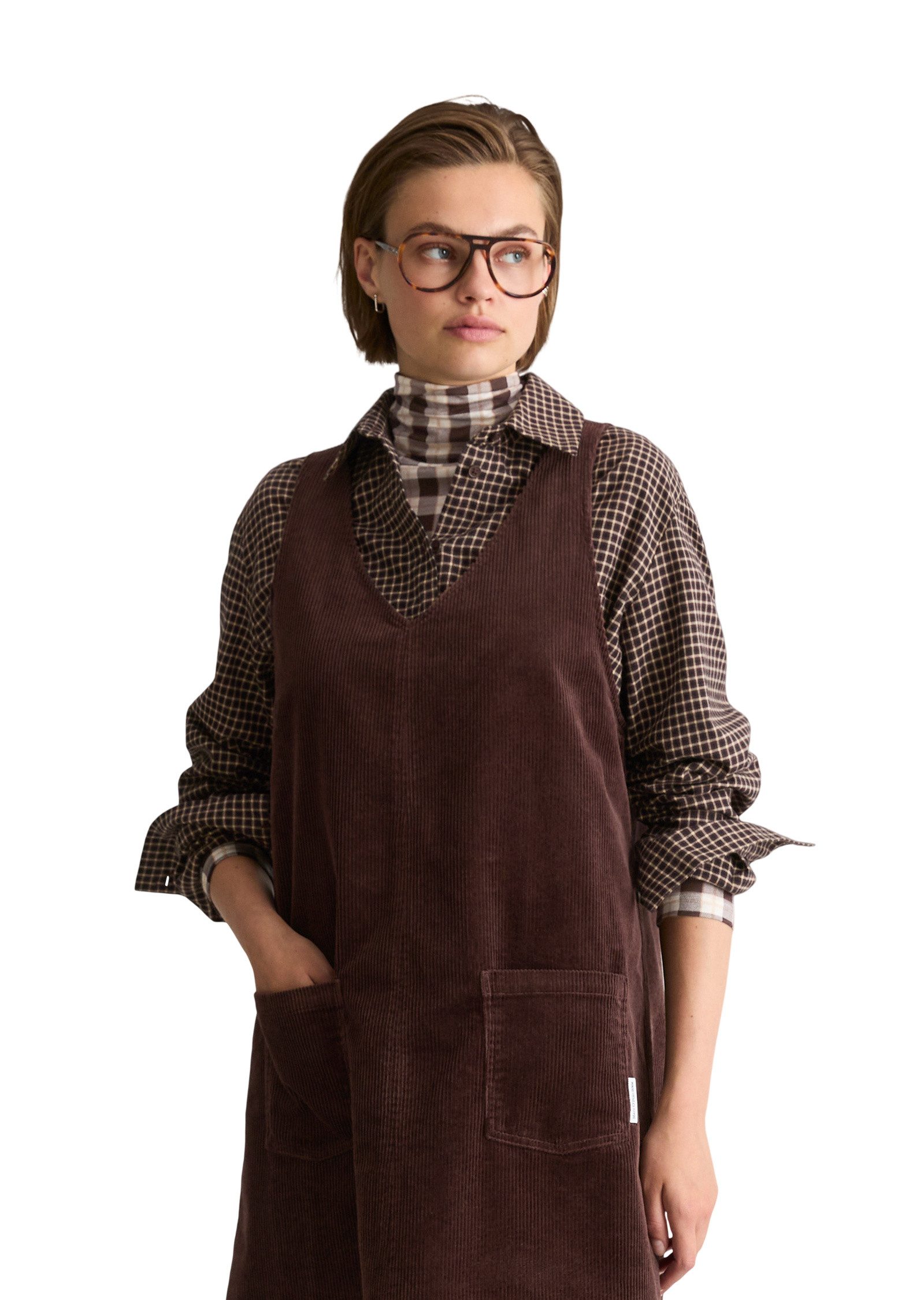 Marc O'Polo DENIM Minikleid aus Baumwoll-Stretch