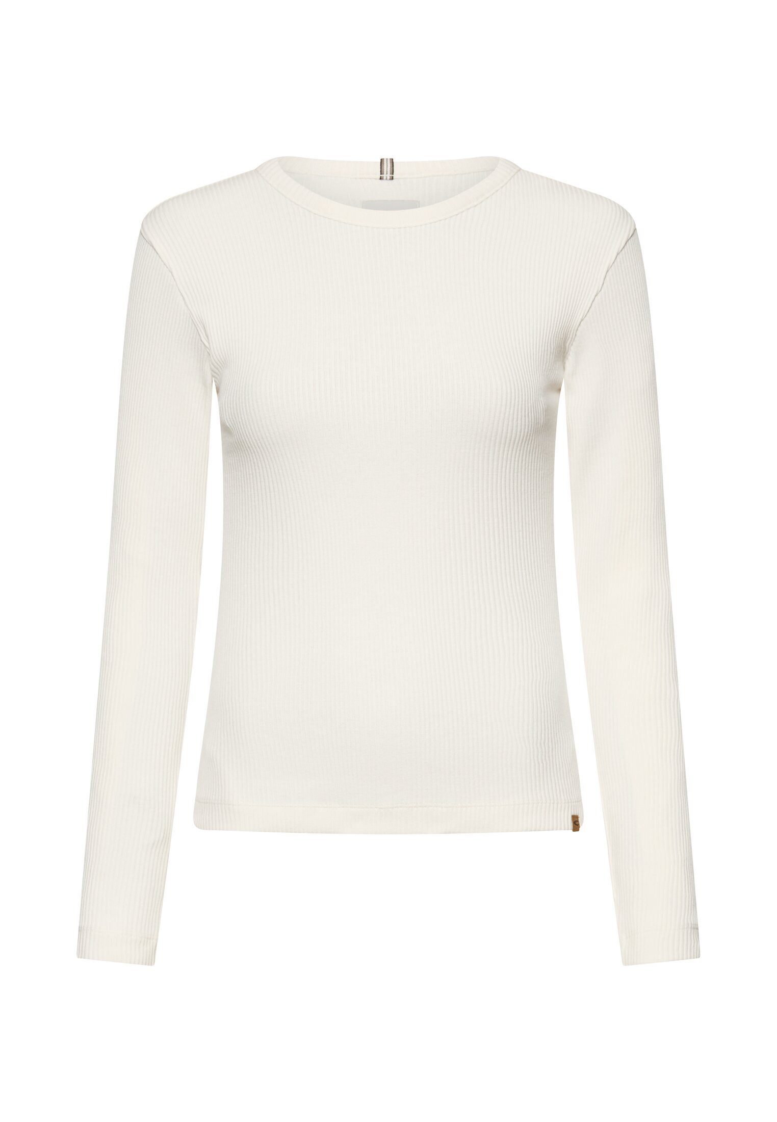 camel active Langarmshirt mit Rundhalsausschnitt Langarm