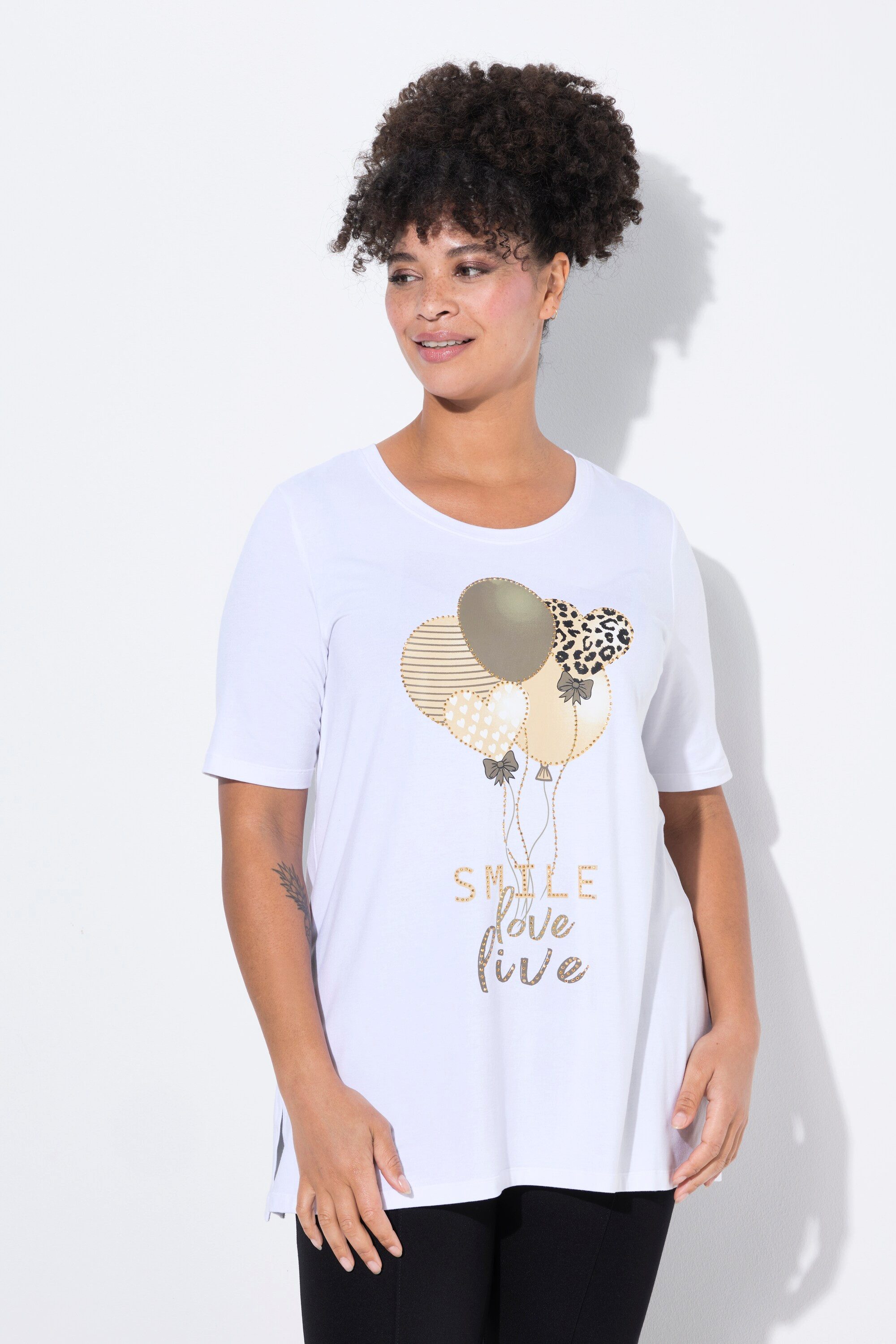 MIAMODA Longshirt T-Shirt A-Linie Luftballon-Motiv günstig online kaufen