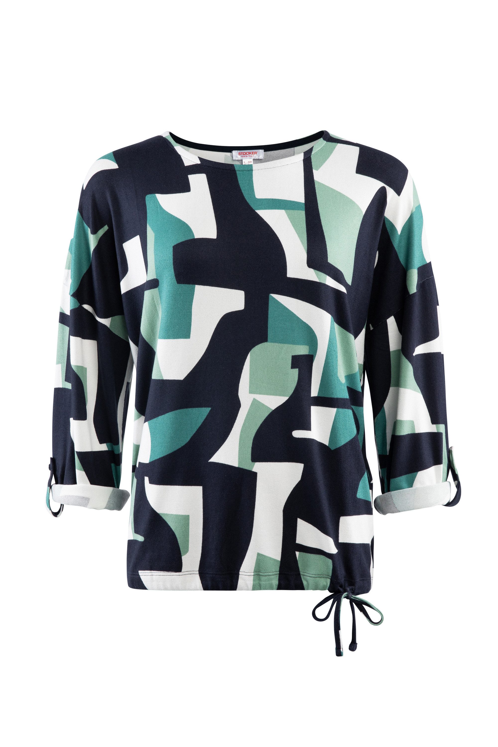 STOOKER WOMEN Langarmshirt CARLY Langarmshirt Rundhals Loose Fit Shirt Rundhals Langarm für Damen