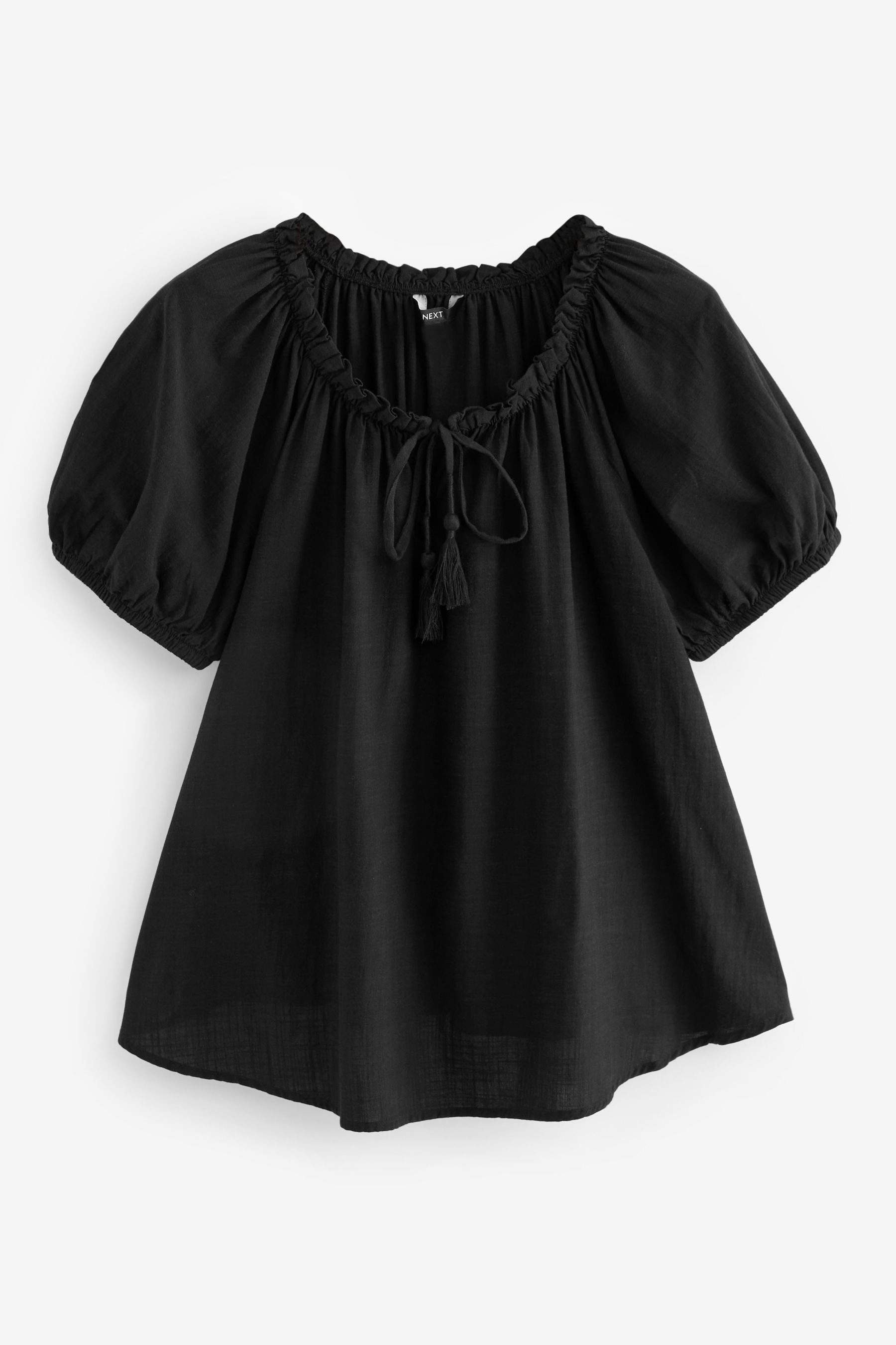 Next Blusenshirt Kurzärmliges Bardot-Oberteil mit Neckholder günstig online kaufen
