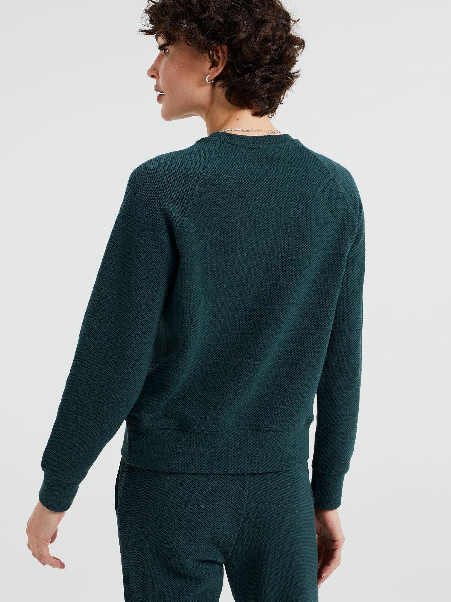 WE Fashion Sweatshirt (1-tlg) Moosgrün
