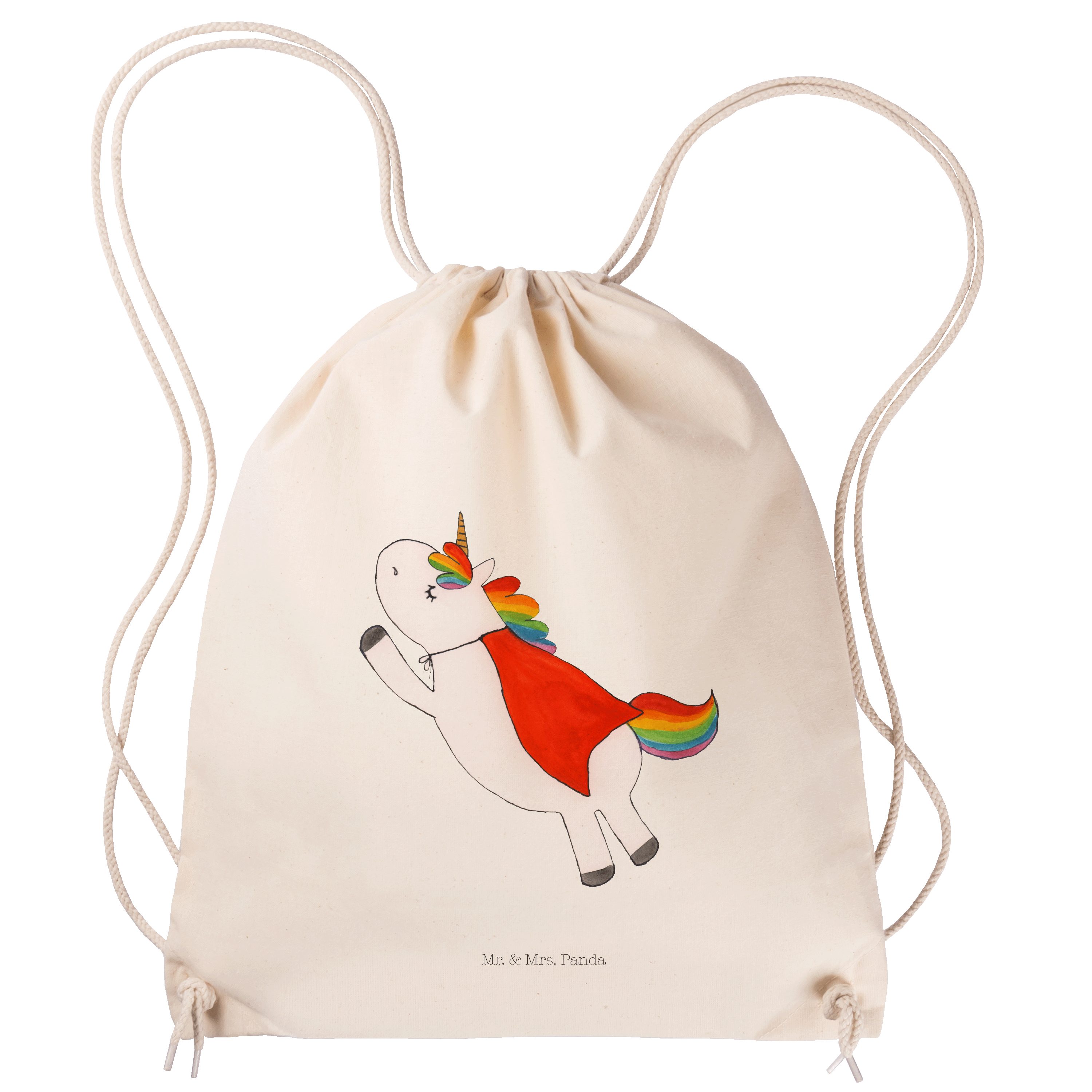 Sporttasche, Sporttasche Pegasus Super Geschenk, - (1-tlg) Panda - Mrs. Mr. & Mädchen, Einhorn Transparent