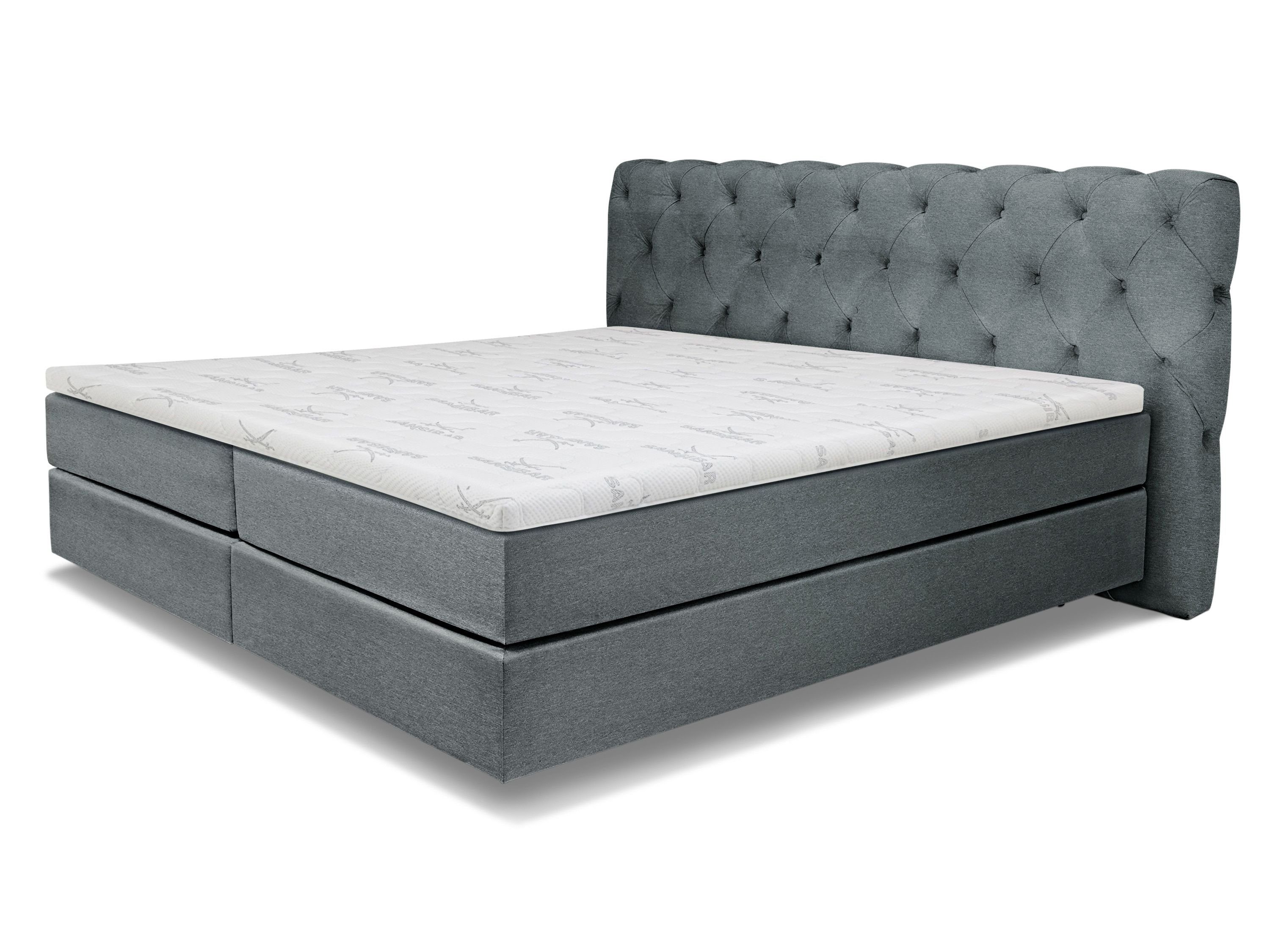 SANSIBAR LIVING Boxspringbett Boxspringbett SANSIBAR Langeoog Box-Spring-Bett Doppelbett