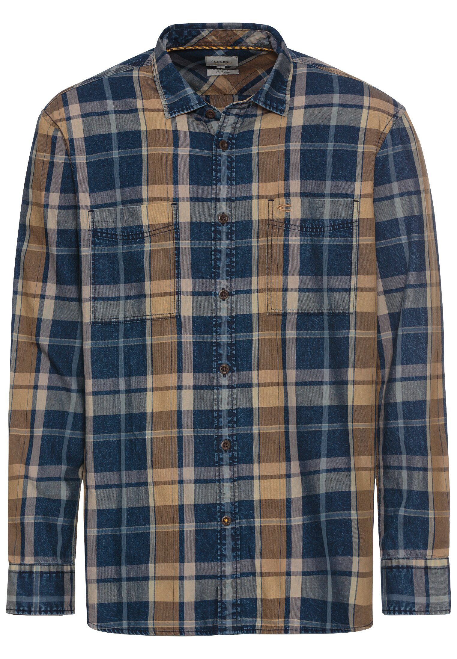 camel active Langarmhemd Flanell Karohemd aus günstig online kaufen