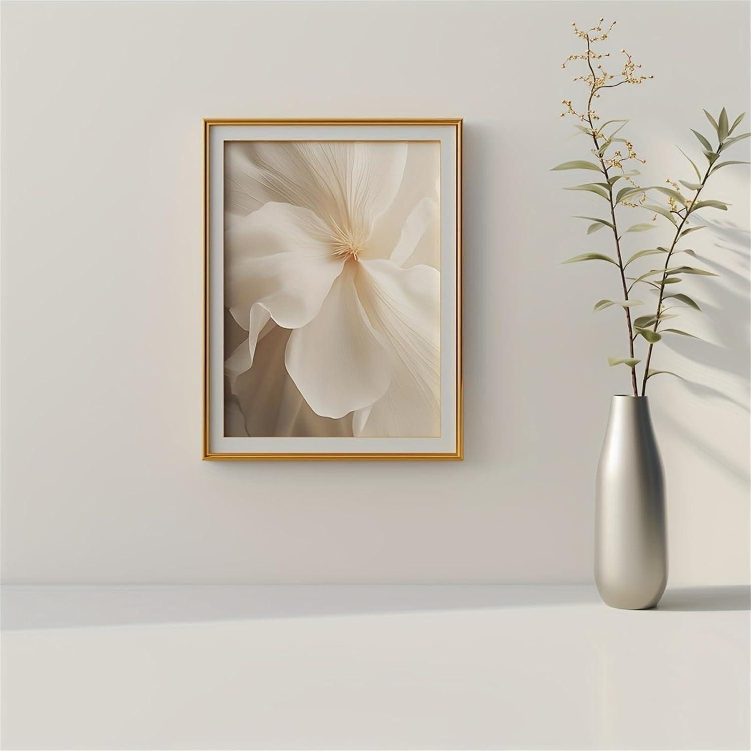 LuxusKollektion Leinwandbild Wandbilder 3teilig Boho Blume Wohnzimmer F 50x70cm, (3 St) – Bild 5 von 5