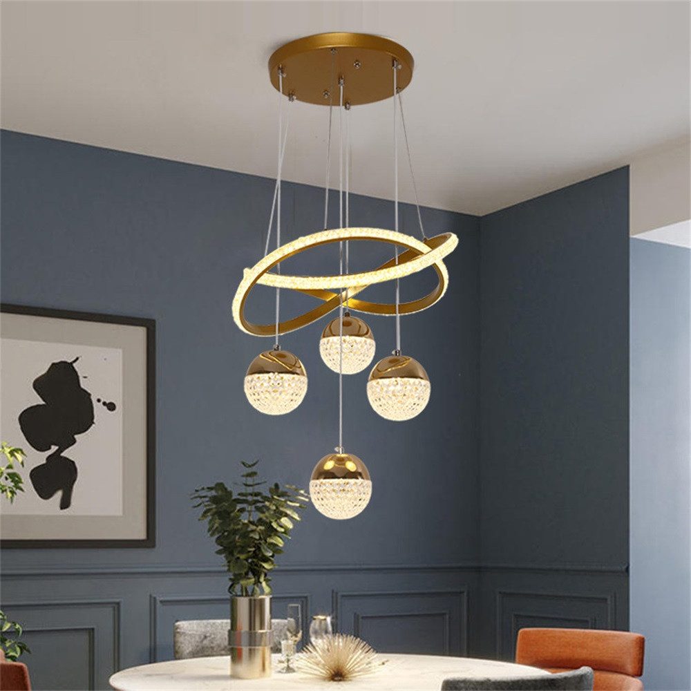 Pendelleuchte LED Hängelampe modern mit Fernbedienung Dimmbar Höhenverstellbar 42W