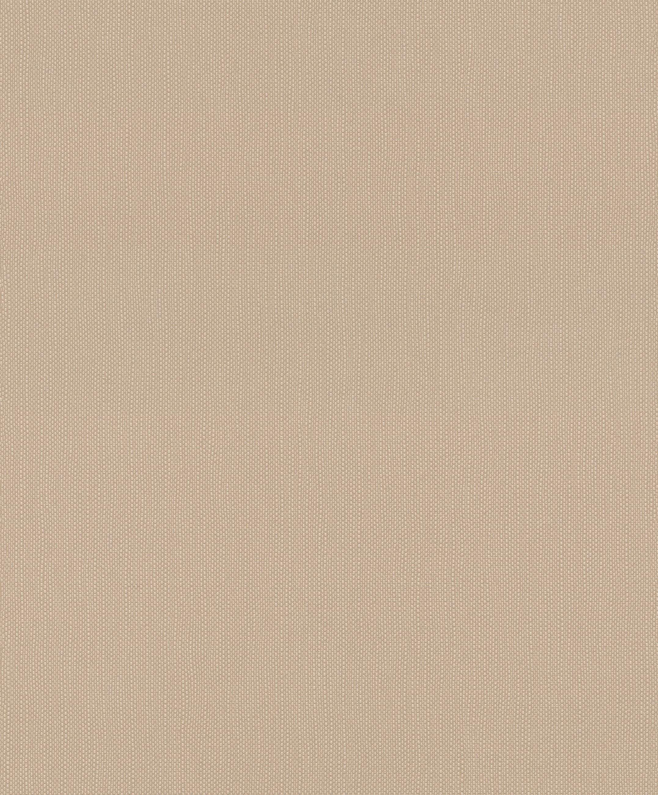 Rasch Vliestapete Stoffoptik Uni Strukturmuster - Vliestapete Beige, strukturiert, uni, glänzend, Leinenoptik, Textiloptik, (1 Rolle, 1 St., Kollektion 'Deco Style' - 10,05 m x 0,53 m), Lichtbeständige Farben - Feucht abwischbar - Restlost abziehbar