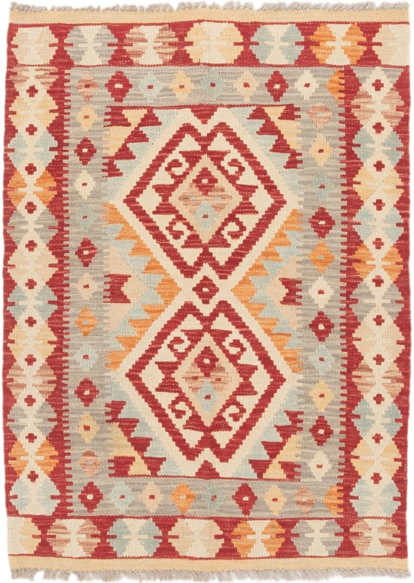 Orientteppich Kelim Afghan 85x116 Handgewebter Orientteppich, Nain Trading, rechteckig, Höhe: 3 mm