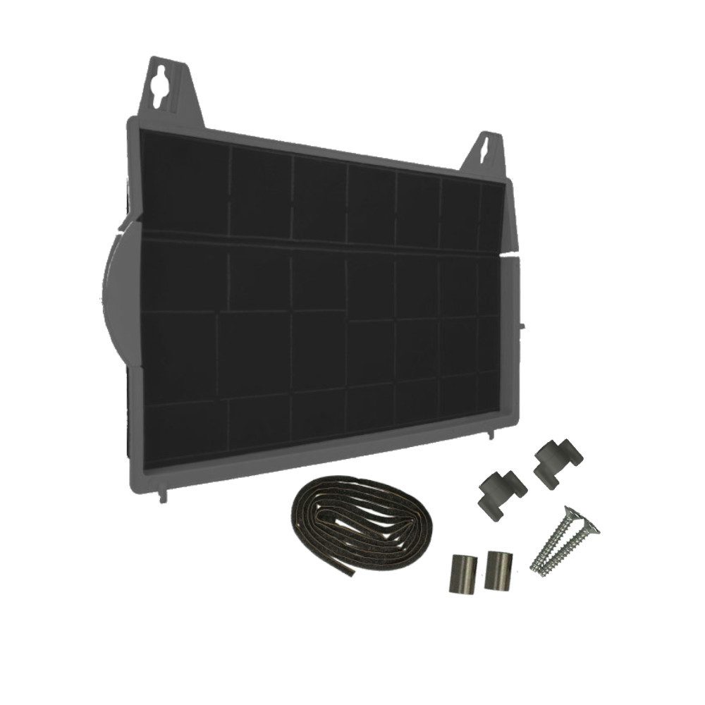 Trade-Shop Aktivkohlefilter passend für Bosch DHZ1100, Siemens LZ11000, Neff Z5110X3, Zubehör für BSH-Gruppe 460736, 00460736, 571858, 00571858, 571856, 00571856, Maße (L x B x H): ca. 450 x 320 x 40mm