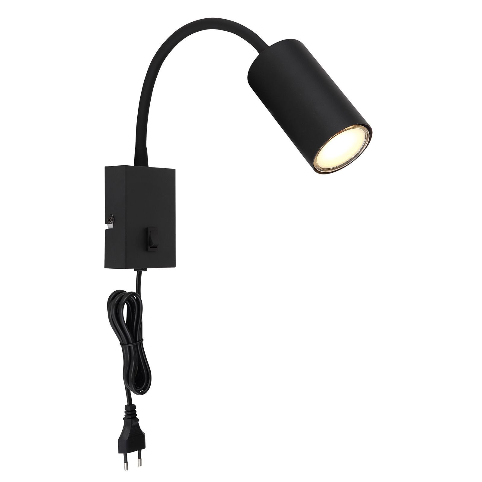 GLOBO LIGHTING Wandleuchte Wandleuchte Innen Wandlampe mit Schalter Wohnzimmer Schlafzimmer, Innenwandleuchte, Innenwandlampe, ohne Leuchtmittel, Lichtfarbe ist abhängig vom Leuchtmittel, Schlafzimmer