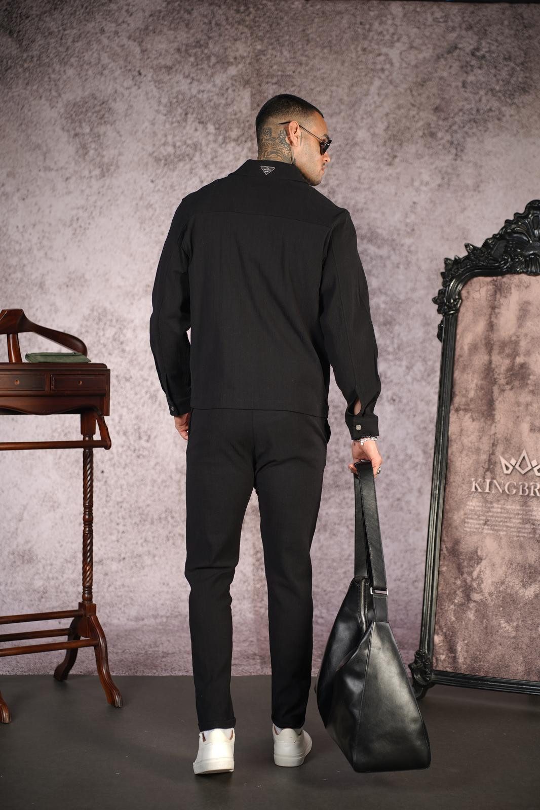 Denim Distriqt Anzug Sportlicher feiner Sommer Anzug in Baumwolle (2-tlg) günstig online kaufen