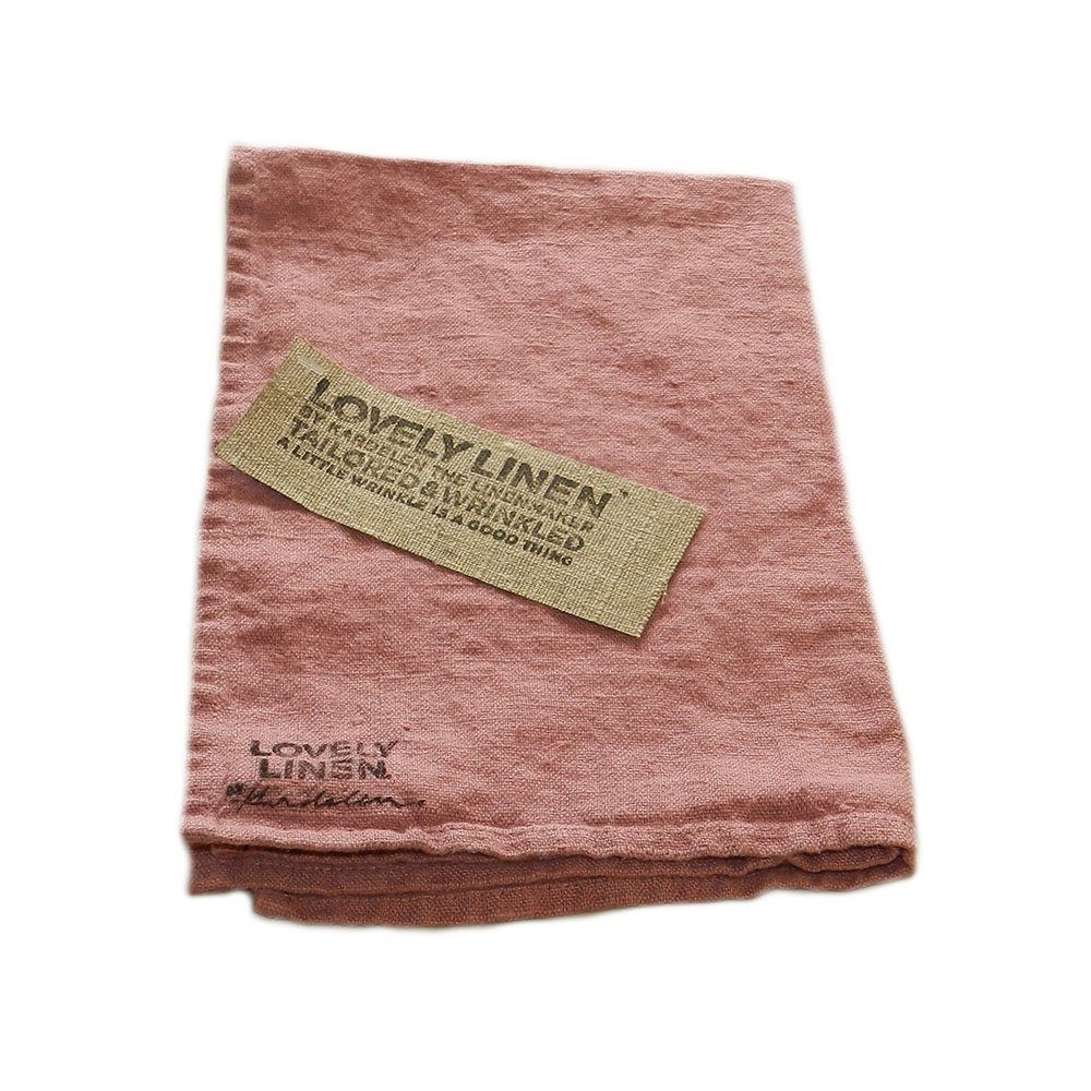 Lovely Linen Handtücher Lovely Linen 50 Leinen pink cm, % dusty 100 35 x Gästehandtuch