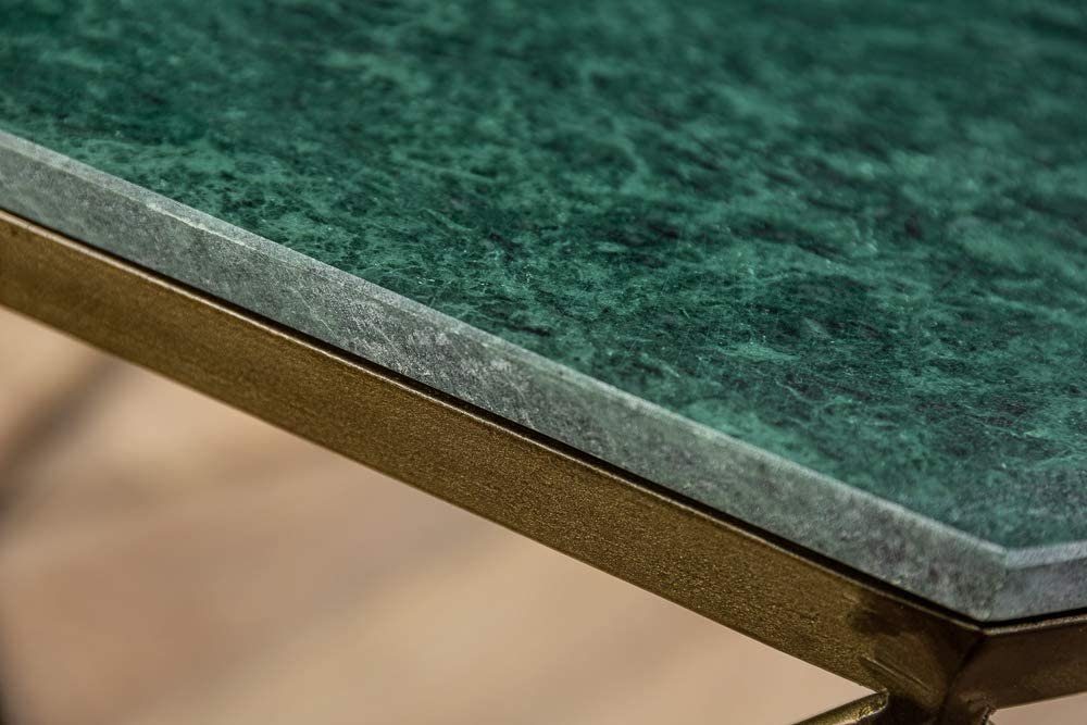 Beistelltisch Marmor Beistelltisch Exklusiver grün LebensWohnArt ca.50cm BIJOUX