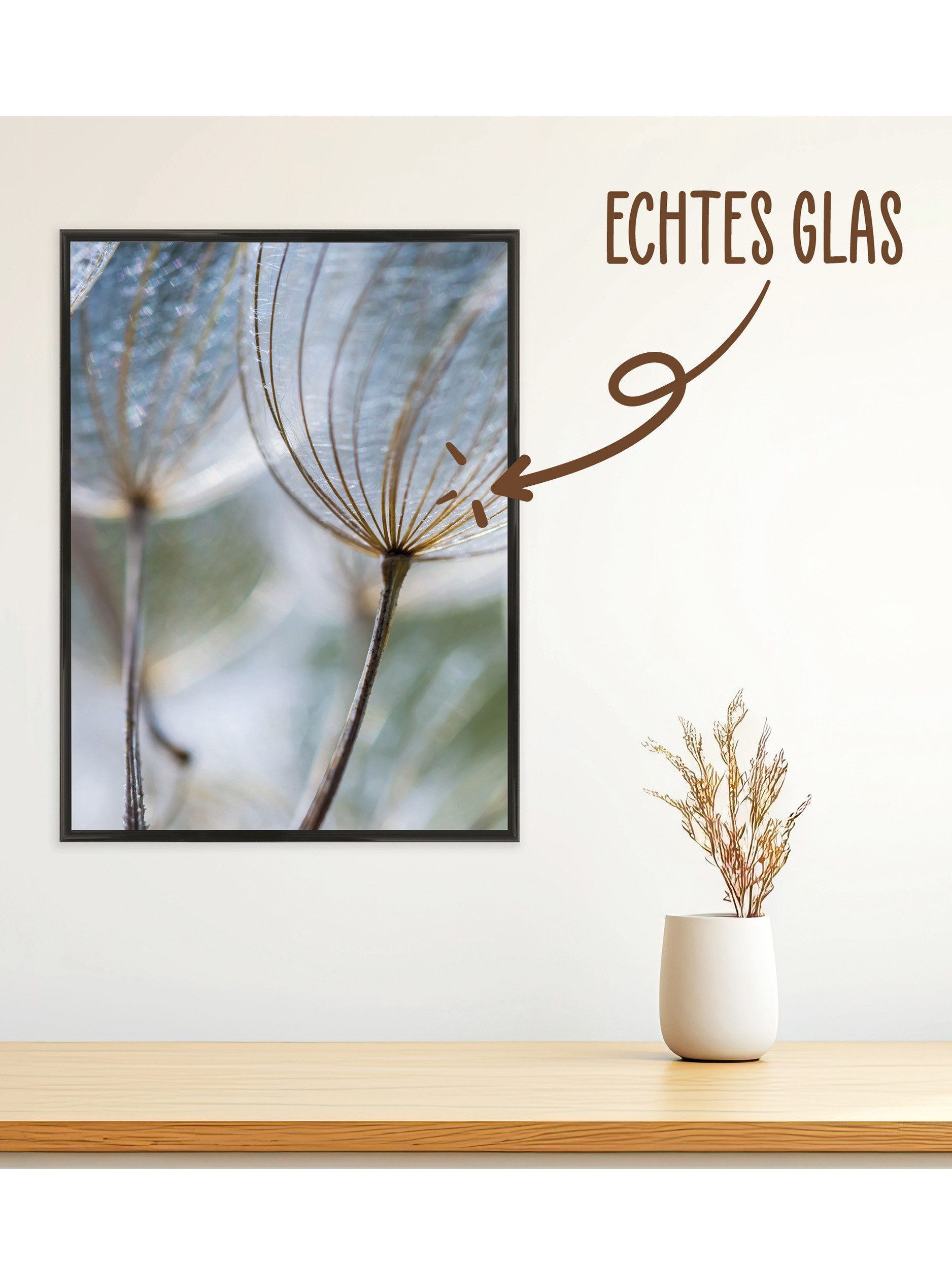 Wackadoo Living Bilderrahmen-Set Bilder Collage Set mit Glas für Einzelbild günstig online kaufen