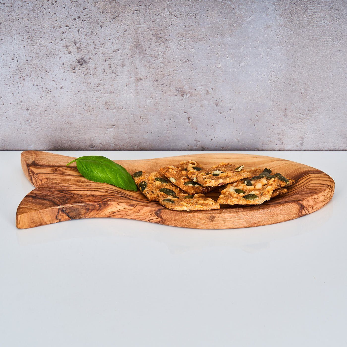 Olivenholz ca. Schale Levandeo® Fisch Sushi Holzschale 22x10cm Dekoschale, Dekoschale