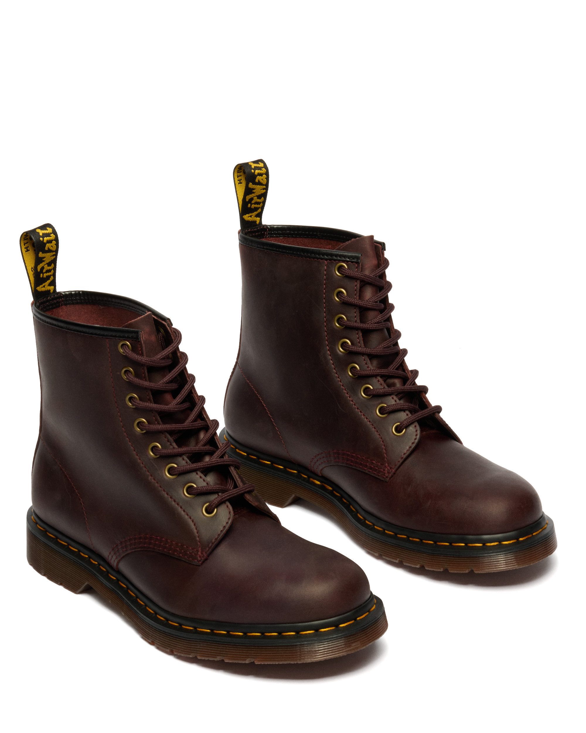 DR. MARTENS 1460 Schnürboots, Kinderstiefel, Stiefelette mit logobedruckter Anziehlasche