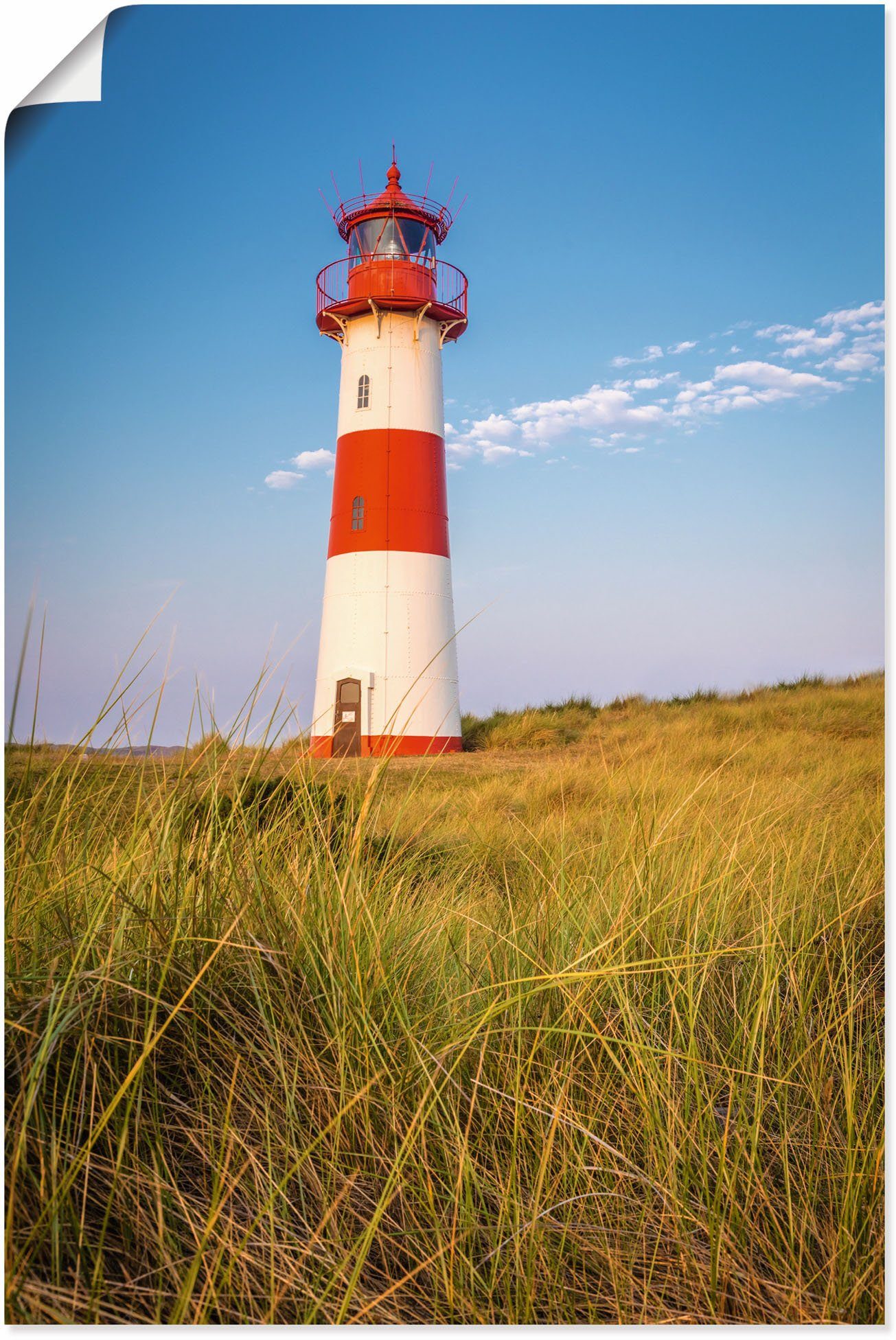 List-Ost Wandaufkleber (1 versch. Artland in als Größen oder Poster Gebäude Alubild, Wandbild Leuchtturm St), Ellenbogen-Halbinsel, Leinwandbild,