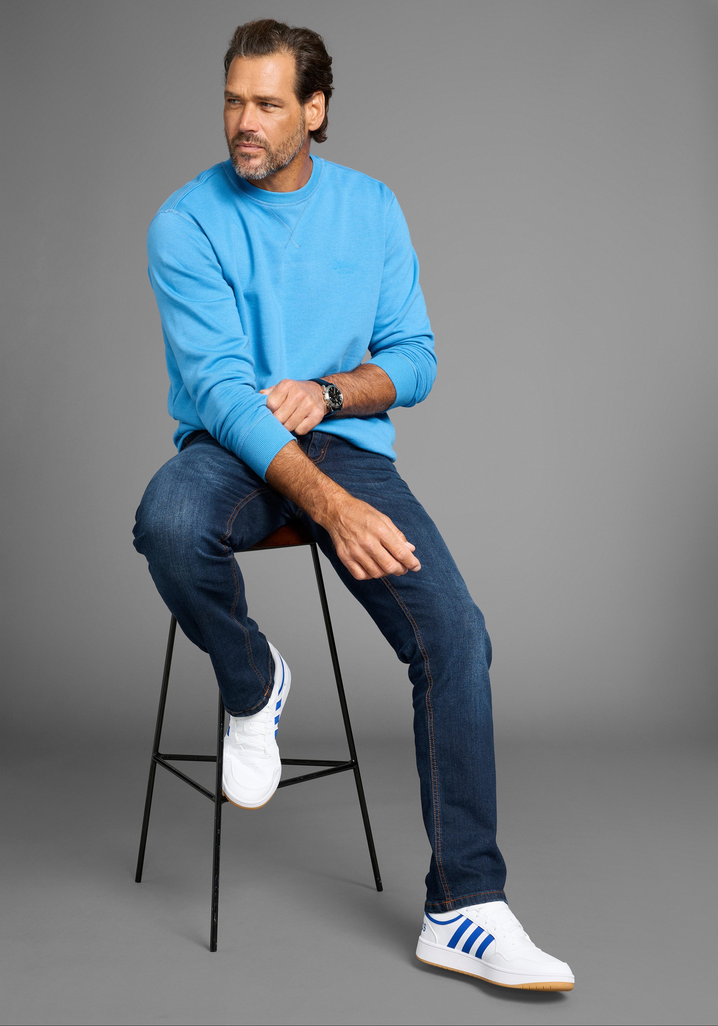 Man's World Sweatshirt in vielen Top Farben! Perfekt für Alltag, Freizeit und Büro Premium Bestseller mit klarer Passform - Starke Preis Leistung! – Bild 5 von 5