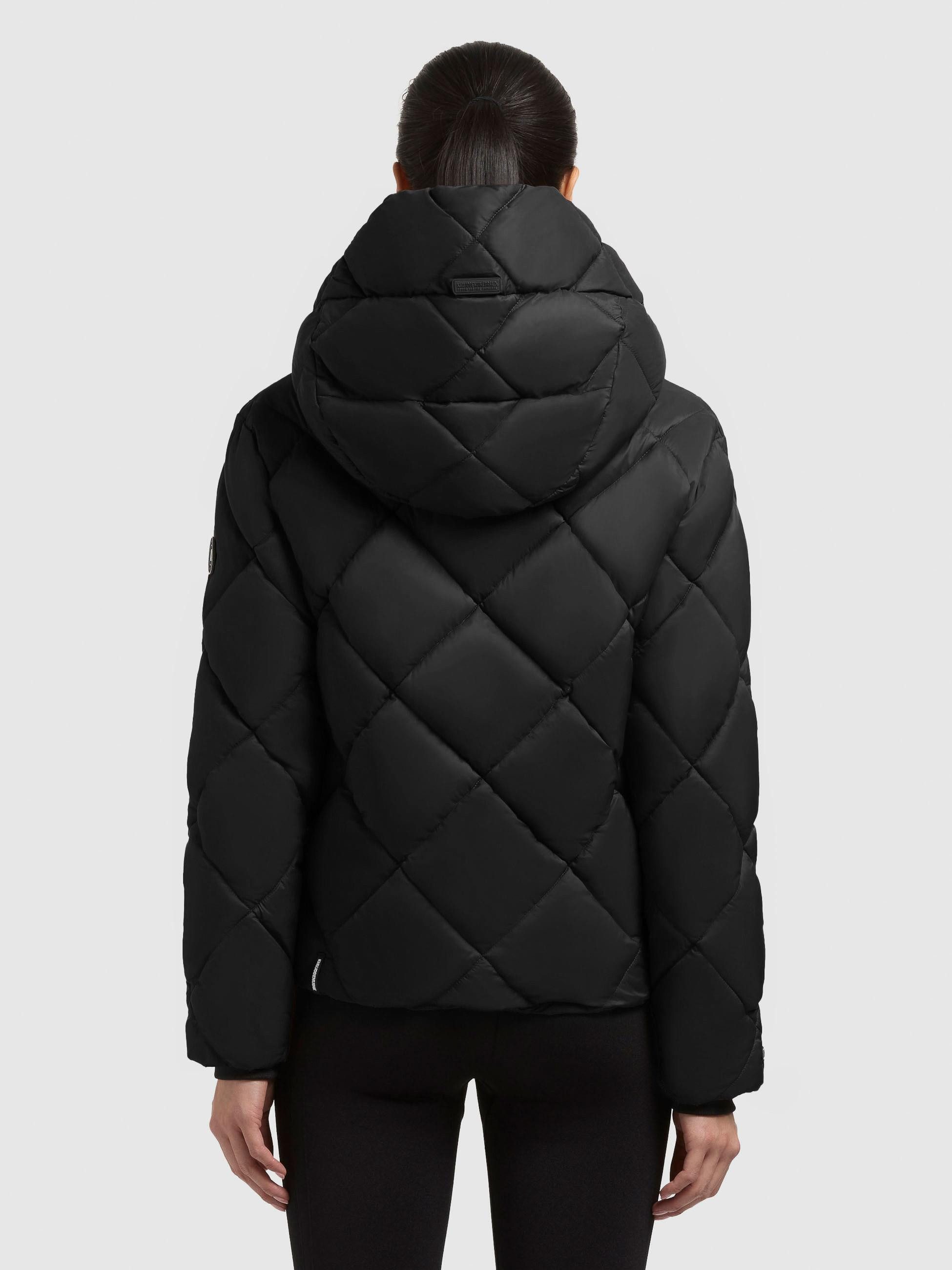 khujo Steppjacke Lilian Damen Winterjacke mit Karo-Steppung