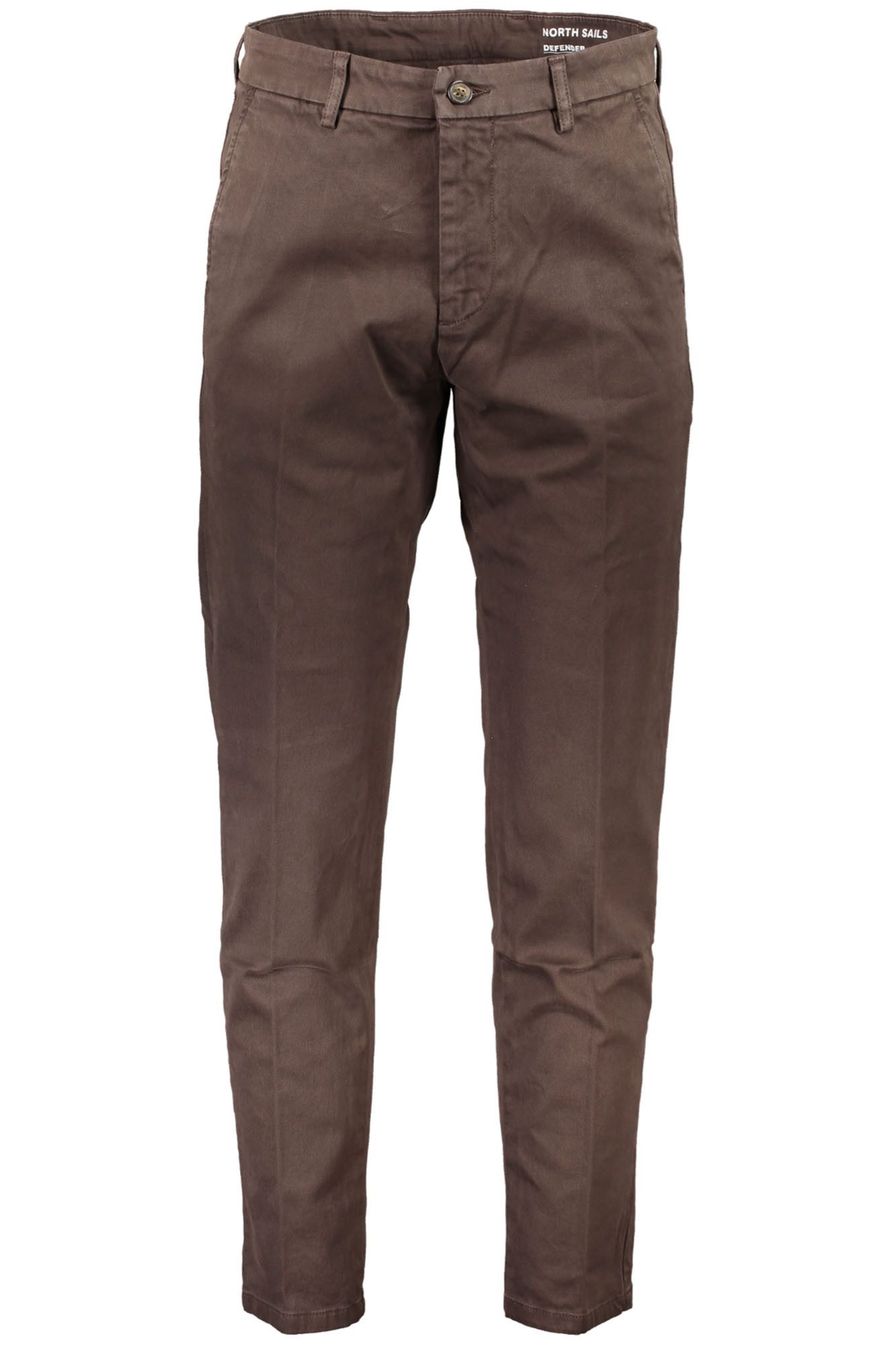North Sails 5-Pocket-Hose Schmal geschnittene braune Herrenpantalon mit 4 Taschen und Applikatio