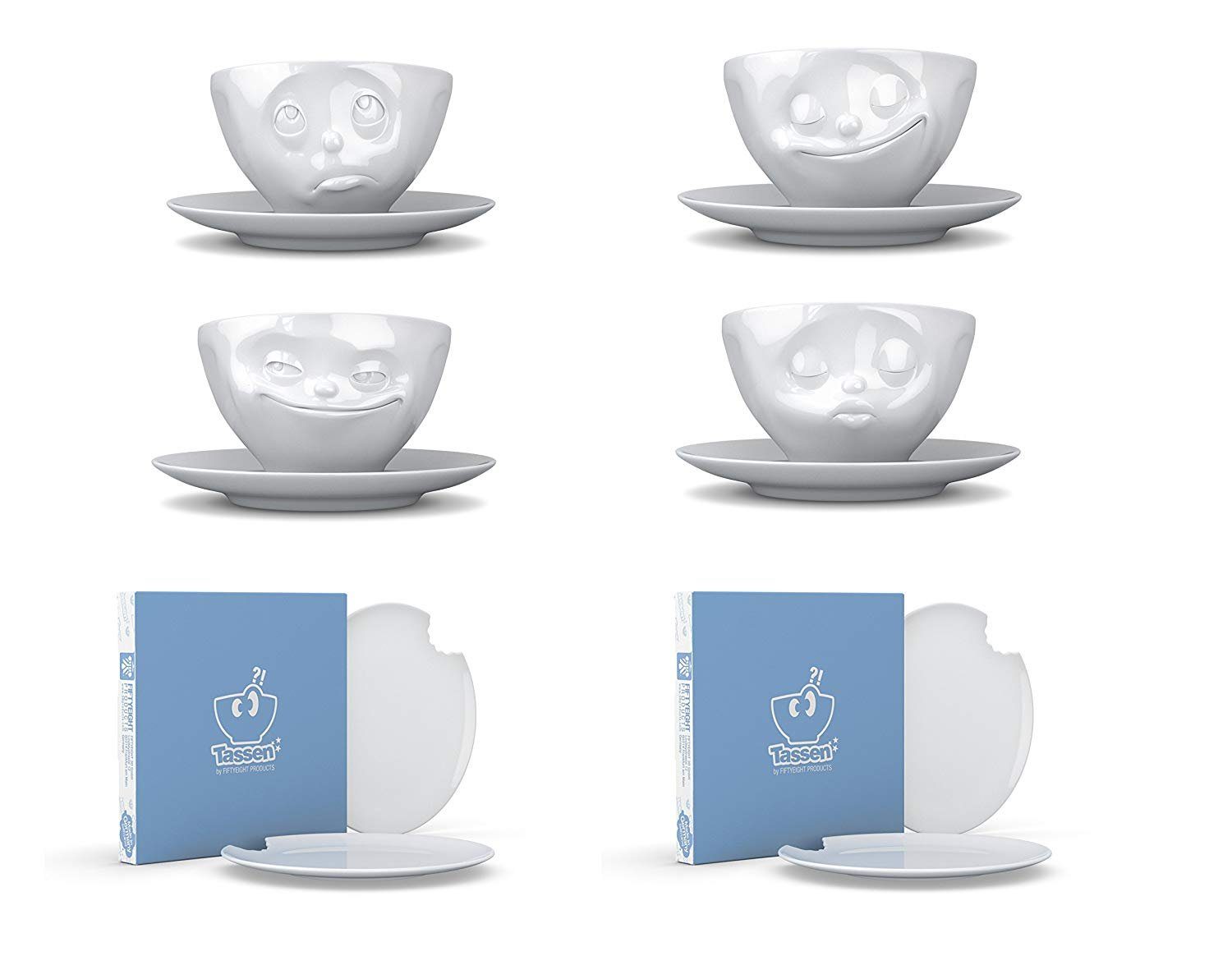 FIFTYEIGHT PRODUCTS Frühstücksteller % - weiß Kaffee-Set