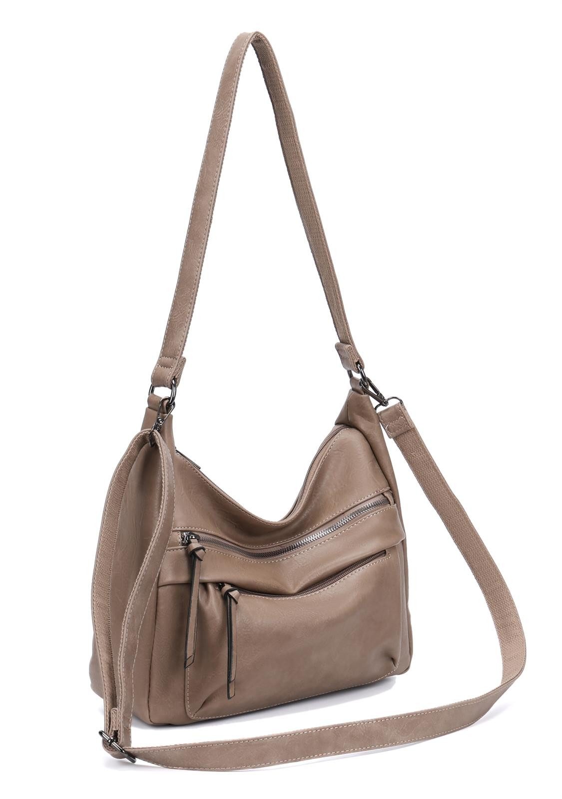 ITALYSHOP24 Schultertasche Damen Tasche Crossbody Handtasche Shopper CrossO günstig online kaufen