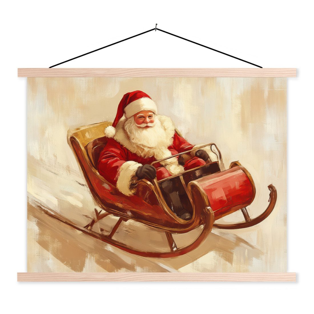 MuchoWow Poster Weihnachten - Schlitten - günstig online kaufen