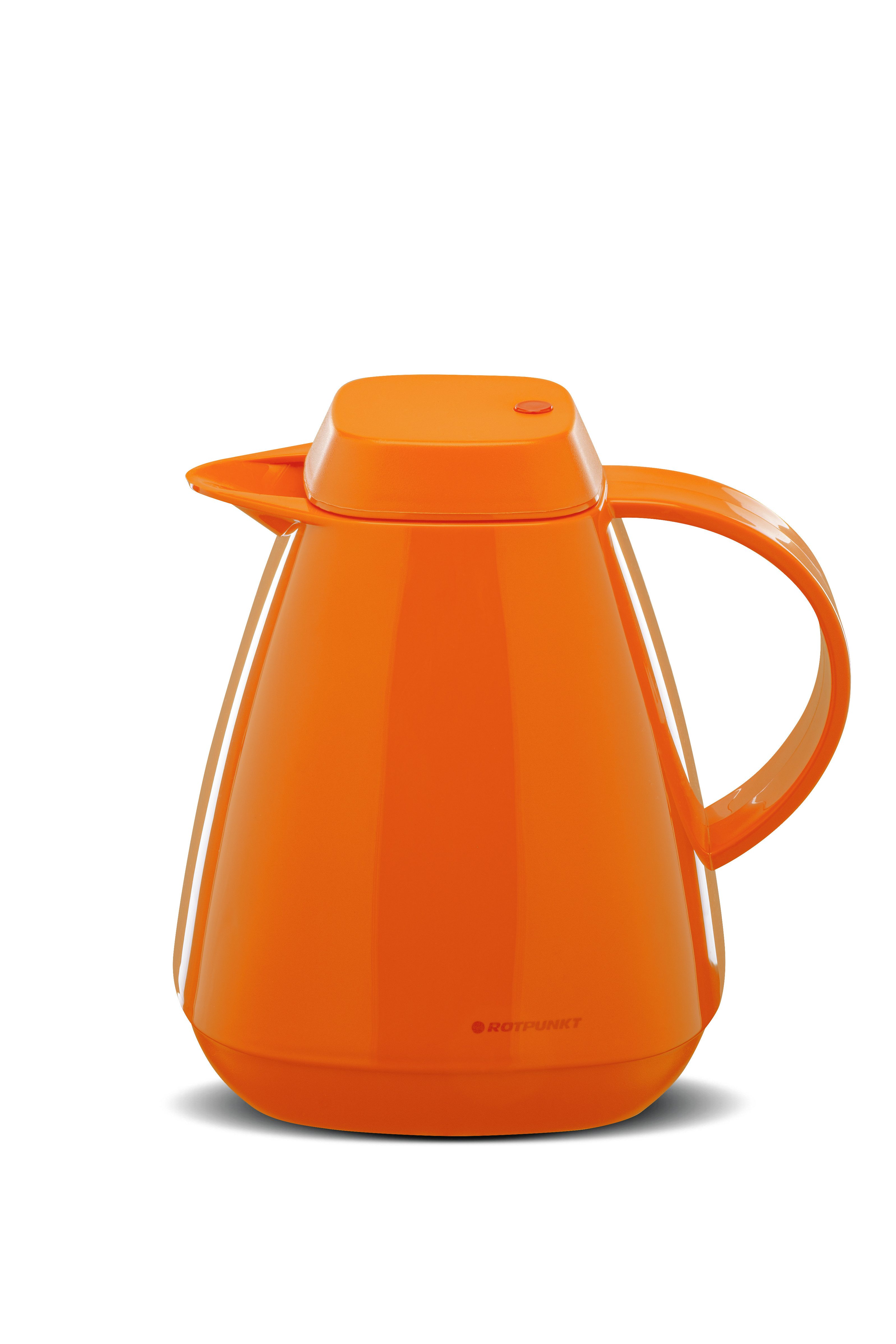ROTPUNKT Isolierkanne 1,0 Liter 650 Glaseinsatz I hochwertig I Thermokanne I 24 Std heiß, (Kaffeekanne I Teekanne), robust und auslaufsicher