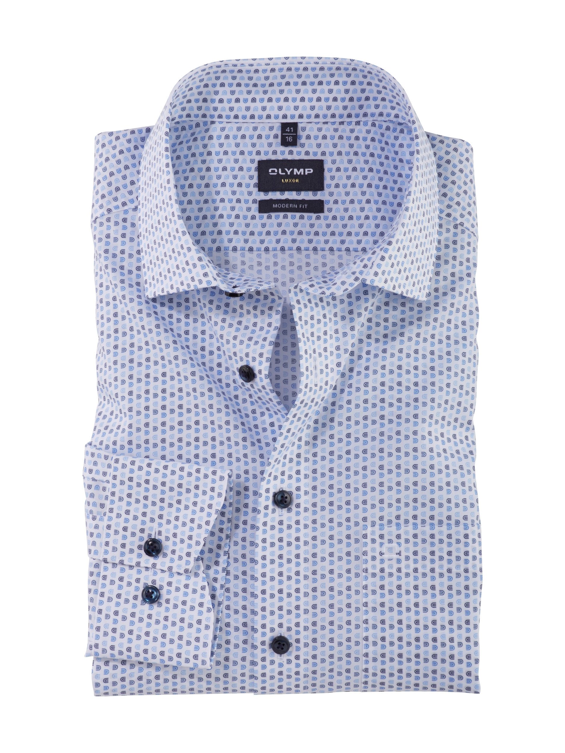 Langarmhemd Modern-Fit Businesshemd Luxor - Modern Fit