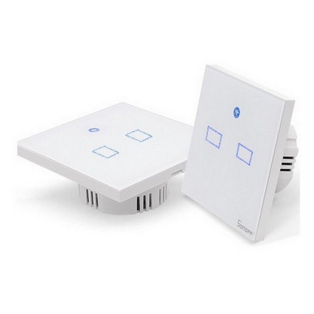 Lichtschalter Sonoff T1 exclusiver 2er WiFi-Wandschalter mit Timer Touch Funk ALEXA