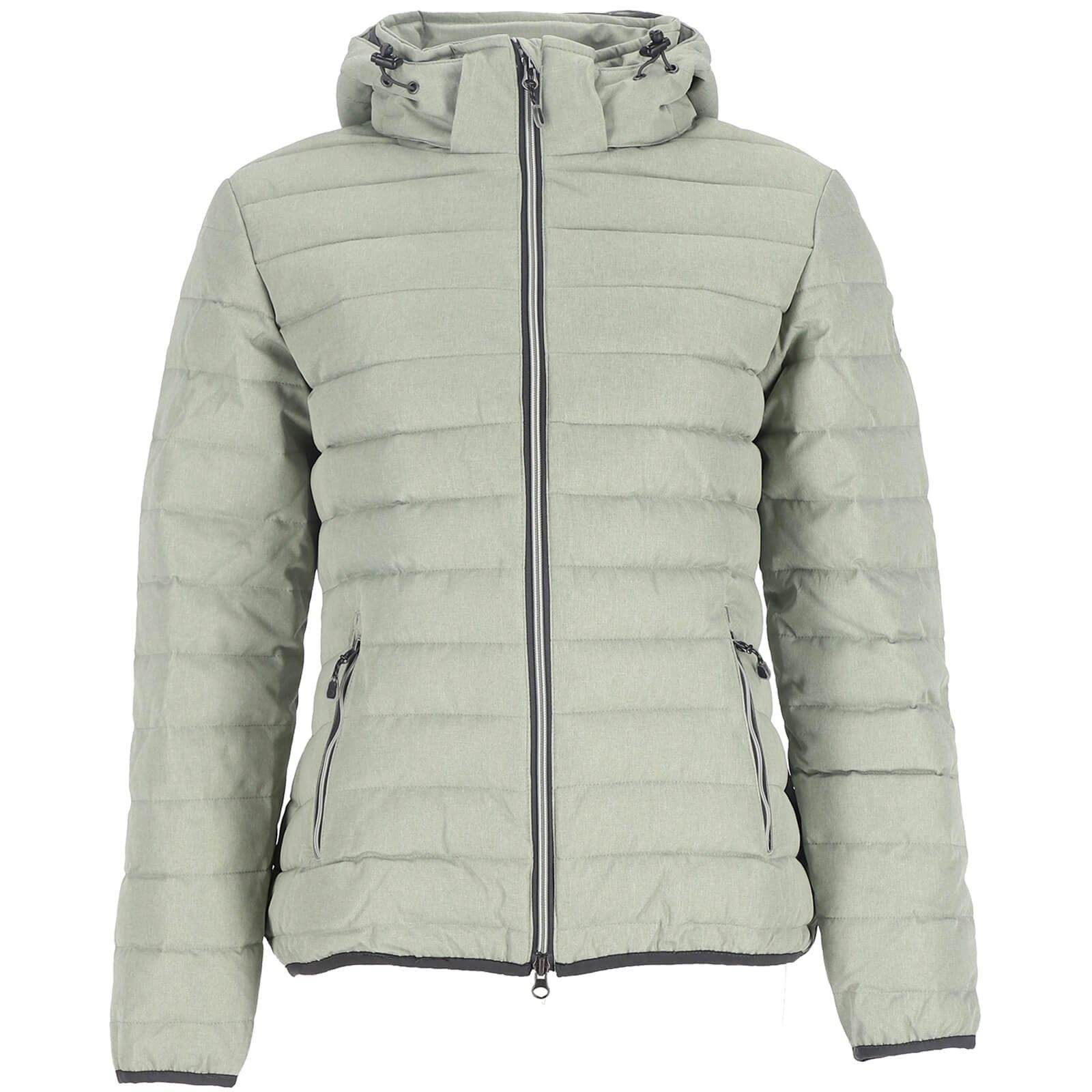 Blue Wave Steppjacke Damen Jacke Nina gesteppt - Leichte Jacke Übergangsjacke Outdoor Melange-Optik, Abnehmbare & verstellbare Kapuze, 2-Wege-Reißverschluss – Bild 4 von 5
