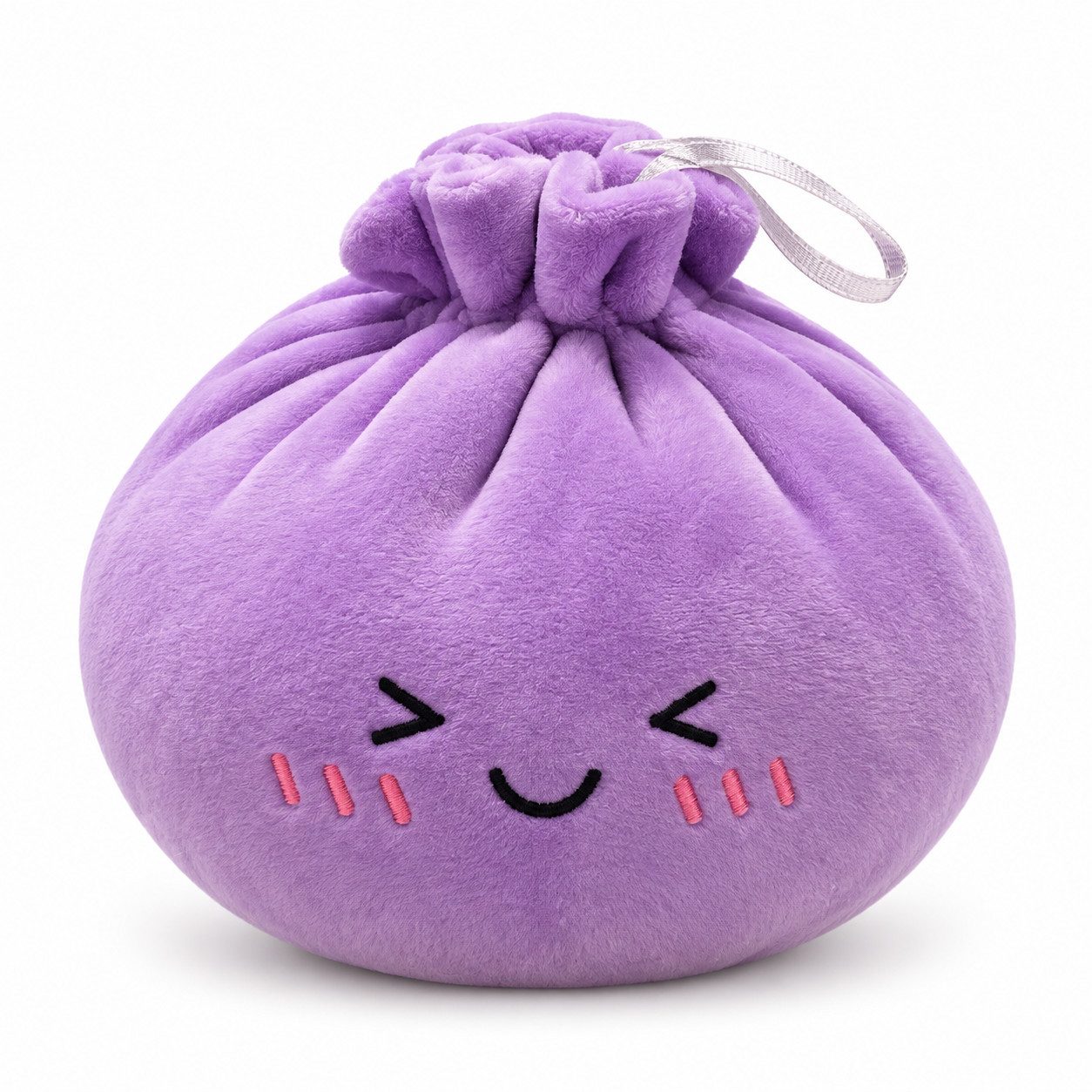 Bert Struis Kuscheltier Kawaii Dumpling extra weich zum Knautschen & Kuscheln 15 cm lila (Set, 1-St., Geschenk-Set), Gesicht mit gestickten Details Weiche Füllung für angenehmes Drücken