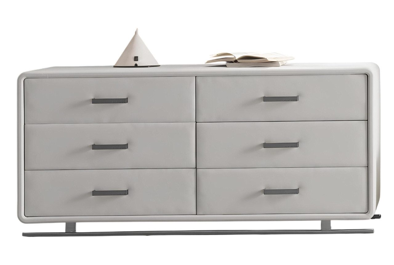 Xlmoebel Schubkastenkommode Eleganter Holzschrank in Weiß mit Regalen und viel Stauraum (Kommode, 1 St., Kommoden), Hergestellt in Europa