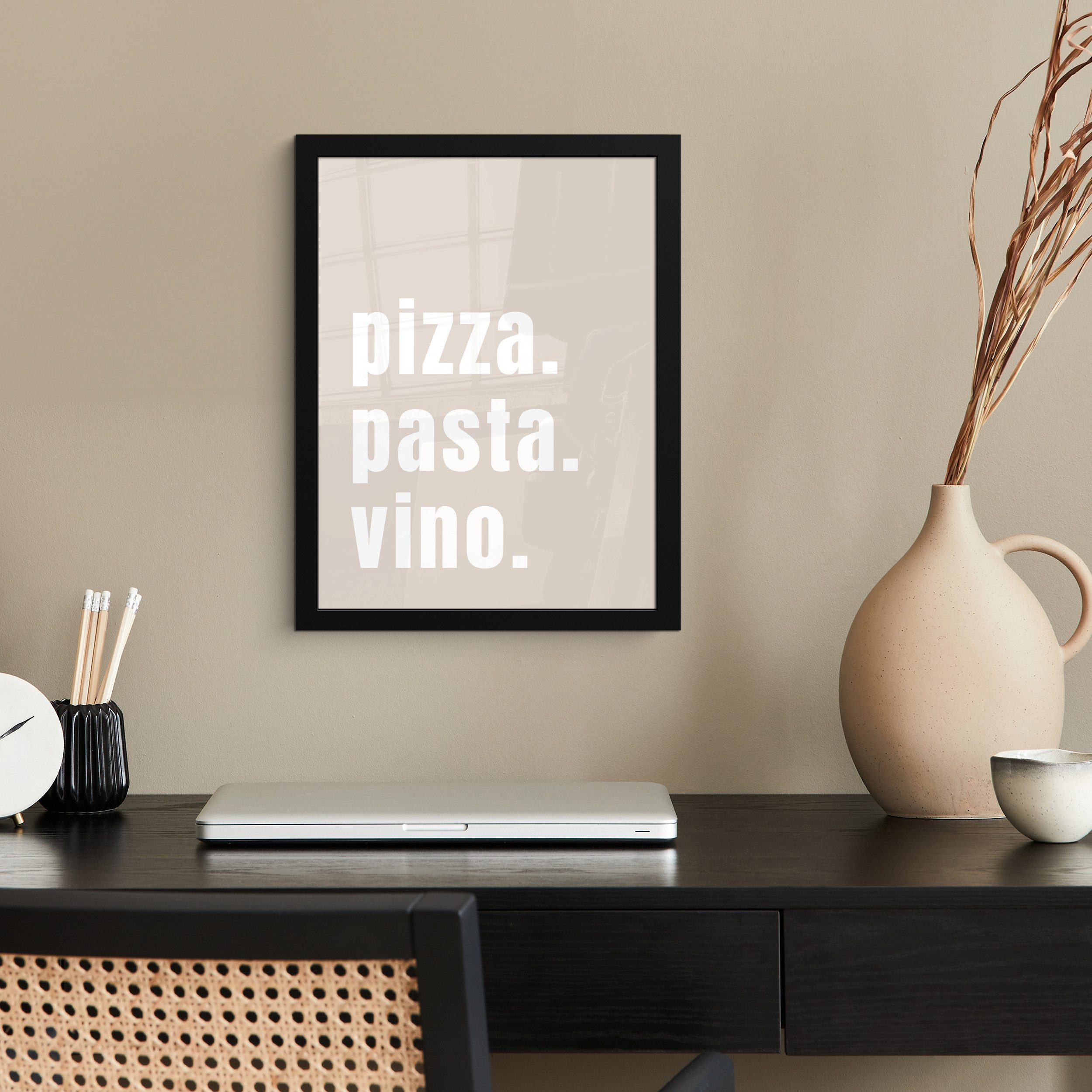 MuchoWow Poster Zitat - Pizza, Pasta, günstig online kaufen