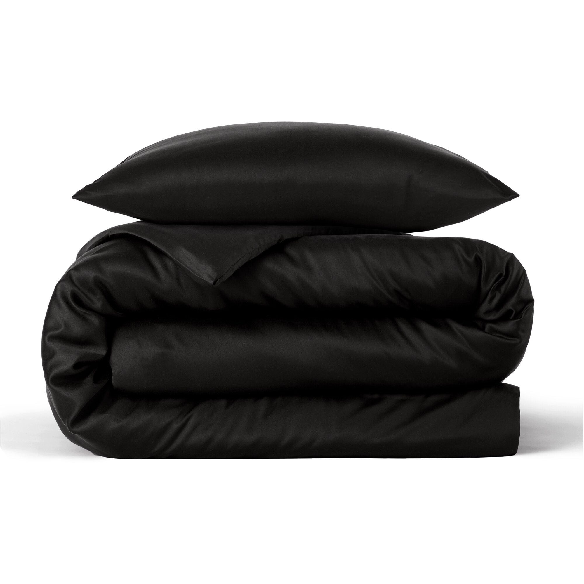 twenty:three® Bettwäsche Lyocell Bettwäsche Jet Black, Lyocell, Atmungsaktiv, Ultraweich, 100% TENCEL™ Lyocell