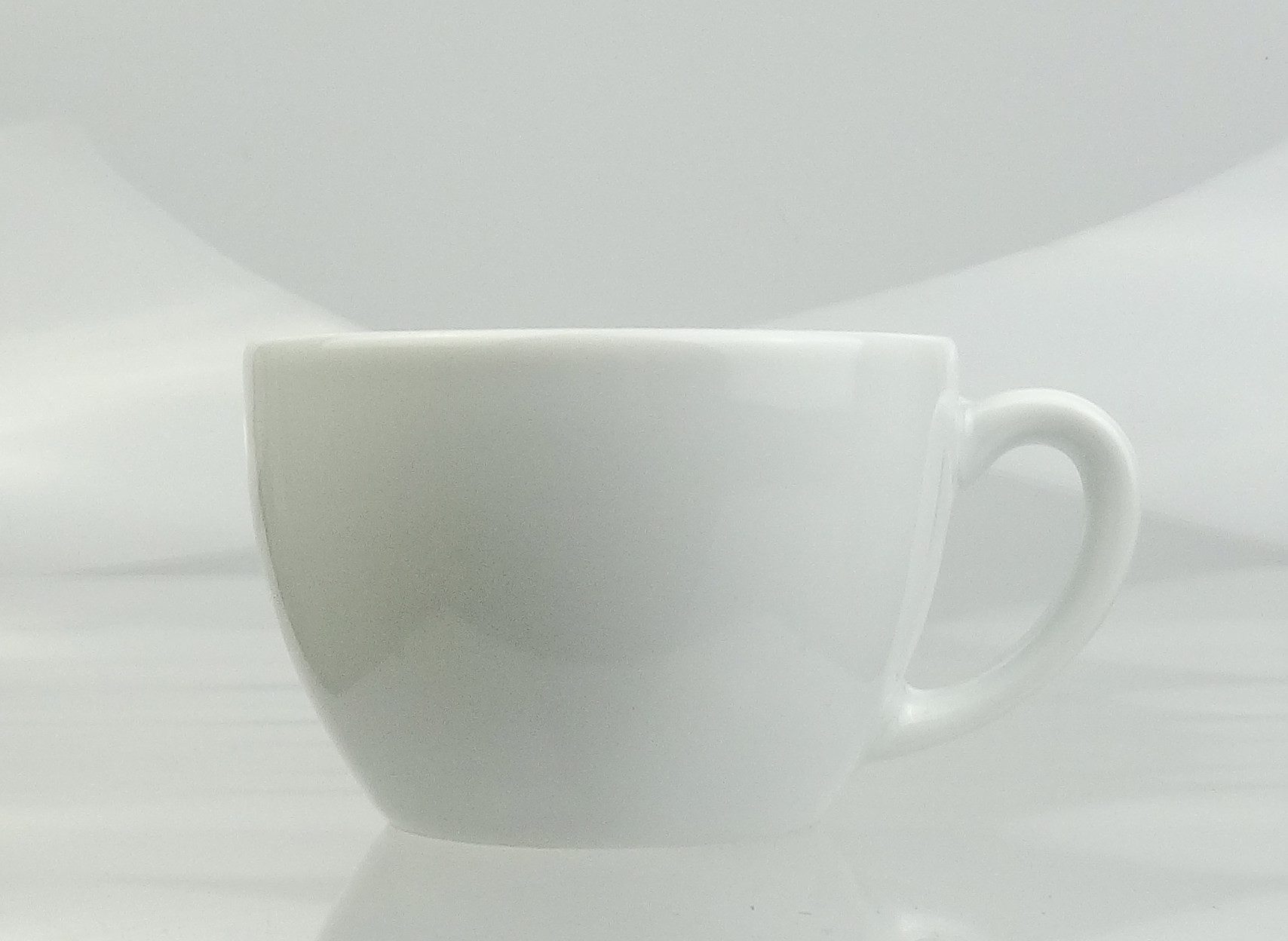 Ancap Cappuccinotasse dickwandig, mit großem Henkel, 2-tlg., Porzellan