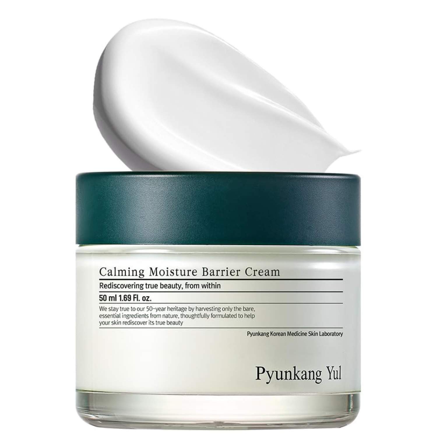 Pyunkang Yul Tagescreme Calming Moisture Barrier Cream 50 ml – beruhigende Feuchtigkeitscreme für empfindliche Haut mit Centella, Teebaum & Ceramide NP – stärkt die, Hautbarriere, spendet Feuchtigkeit, leichte pH-ausgewogene Textur