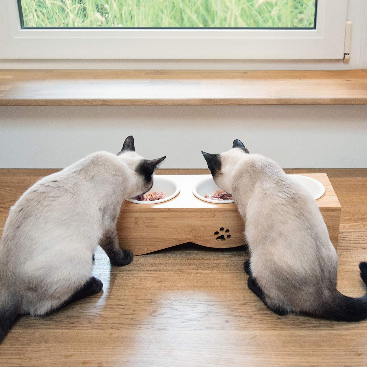 Navaris Futternapf Navaris Futternapf Set für Katzen und Hunde, Keramik, 3-teilig